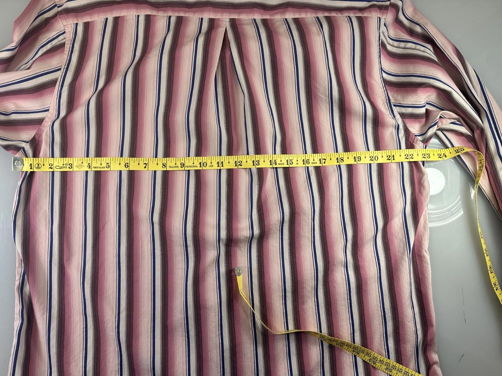 Tommy Bahama Tommy Bahama Men's Large Red Striped Long Sleeve Shirt Size US L / EU 52-54 / 3 - 6 Thumbnail