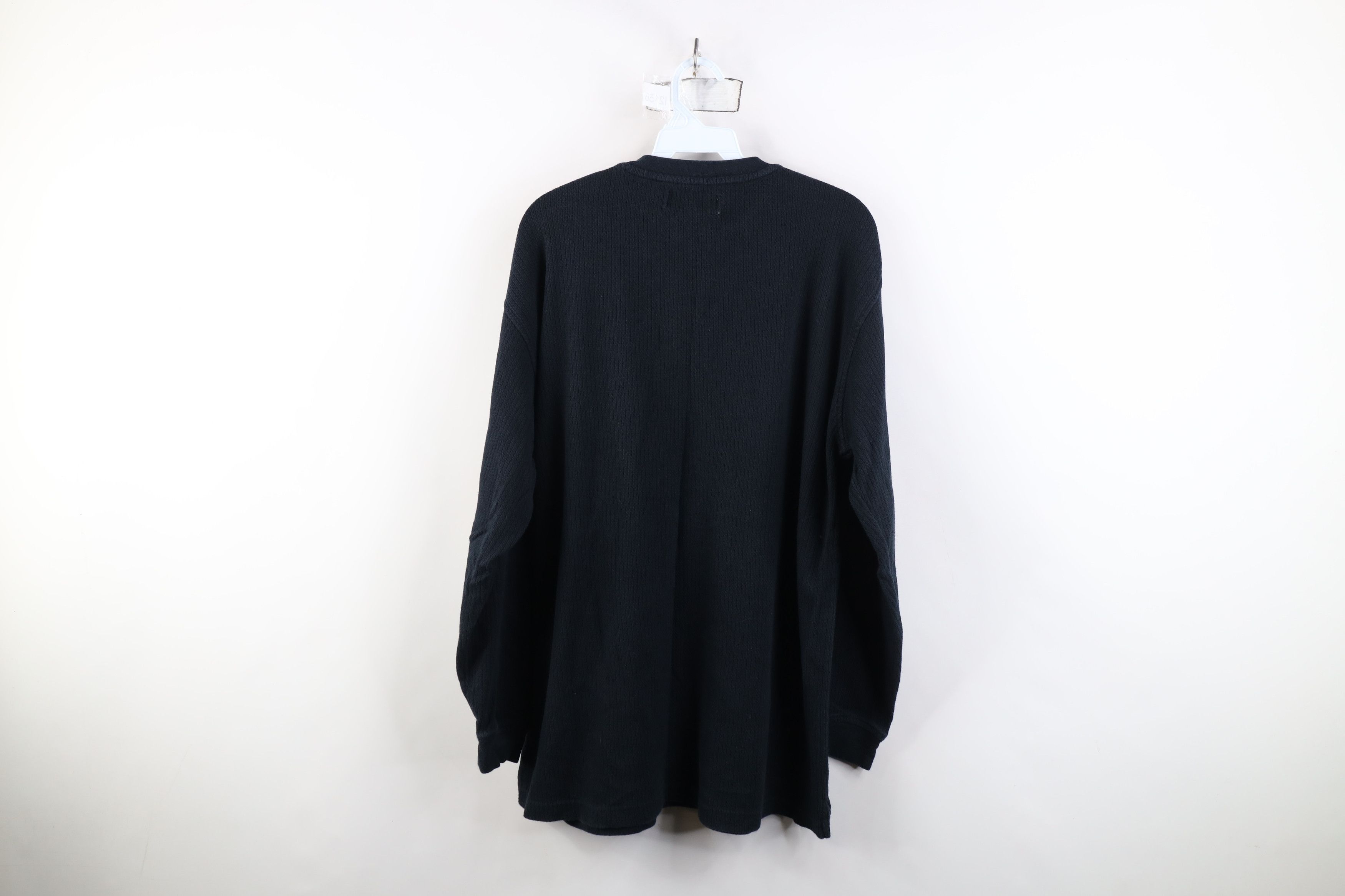 Vintage Vintage 90s Streetwear Knit Long Sleeve Henley T-Shirt Size US L / EU 52-54 / 3 - 11 Thumbnail