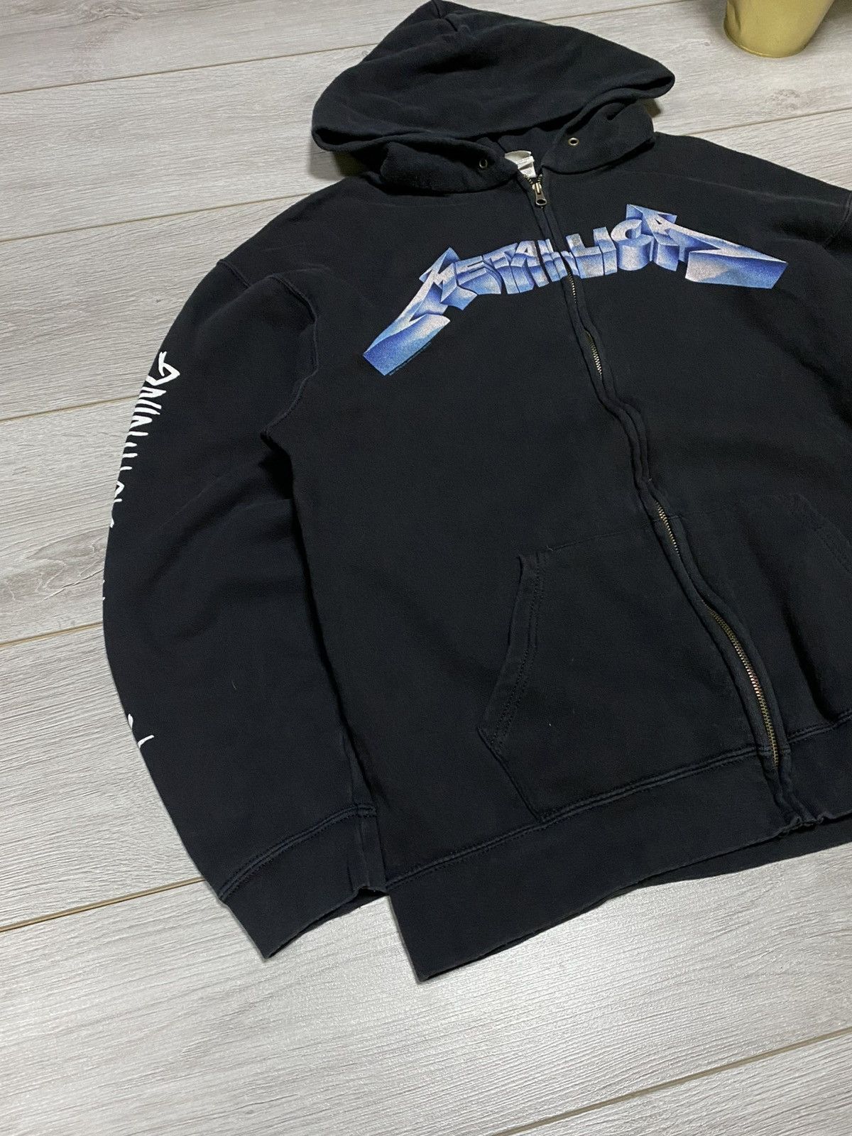 Metallica Metallica Ride the lightning zip hoodie vintage Size US XL / EU 56 / 4 - 3 Thumbnail