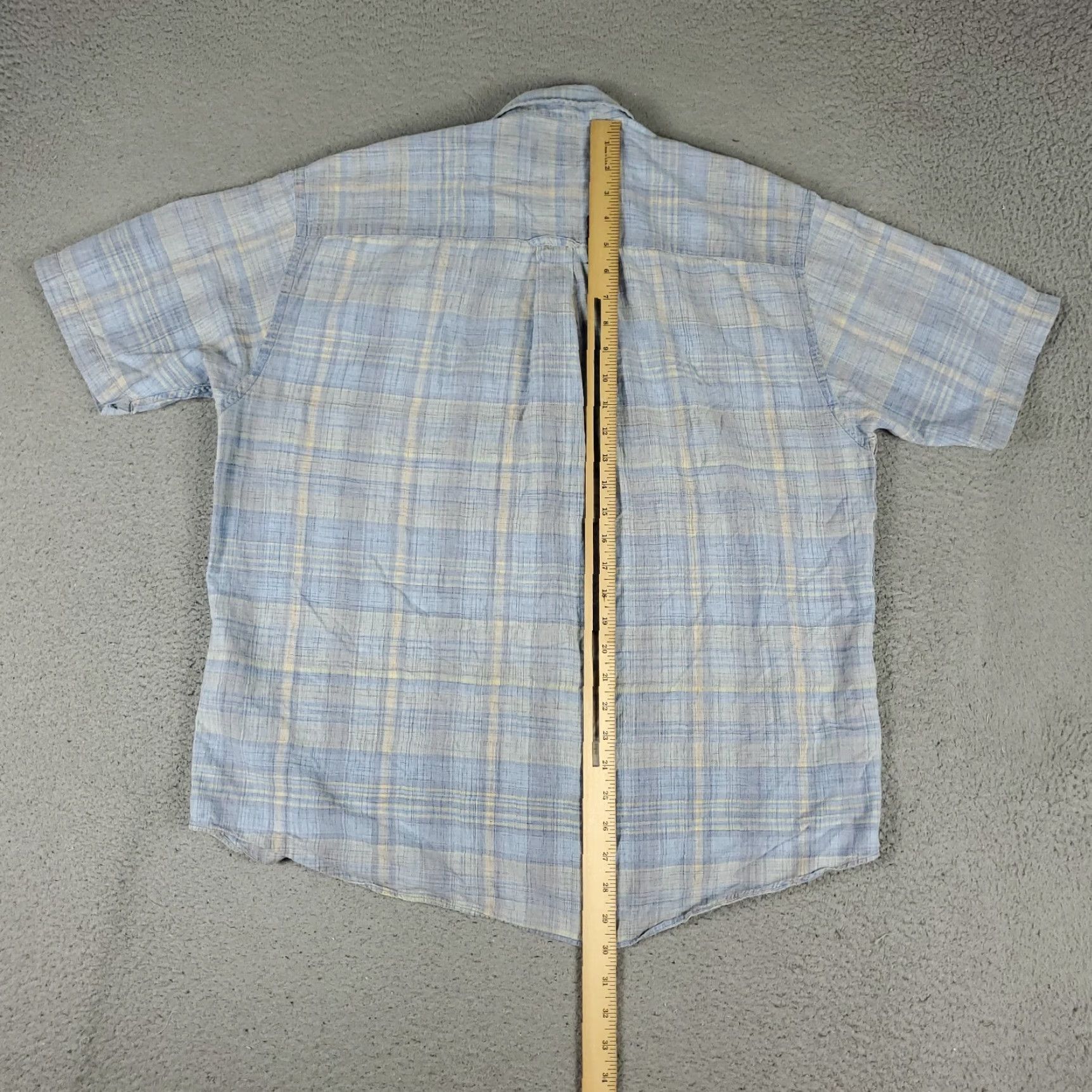 Pendleton VINTAGE Pendleton Shirt Mens XL Blue Plaid Button-Up Short Sleeve Casual Shirt XL Blue American Classic Modern Preppy Mens Size US XL / EU 56 / 4 - 3 Thumbnail