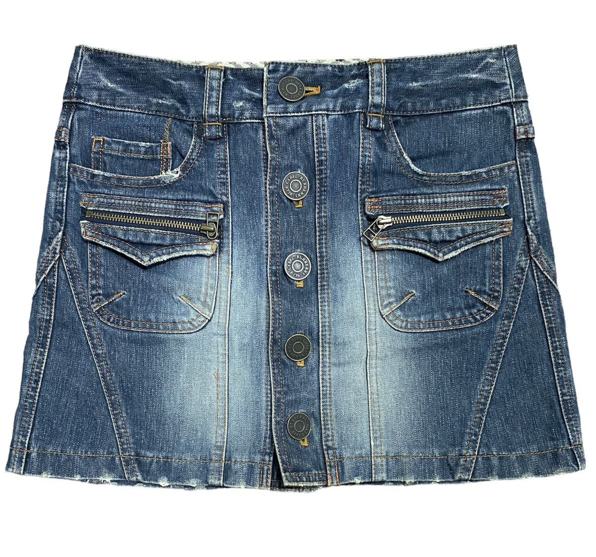 BURBERRY BLUE LABEL denim mini skirt