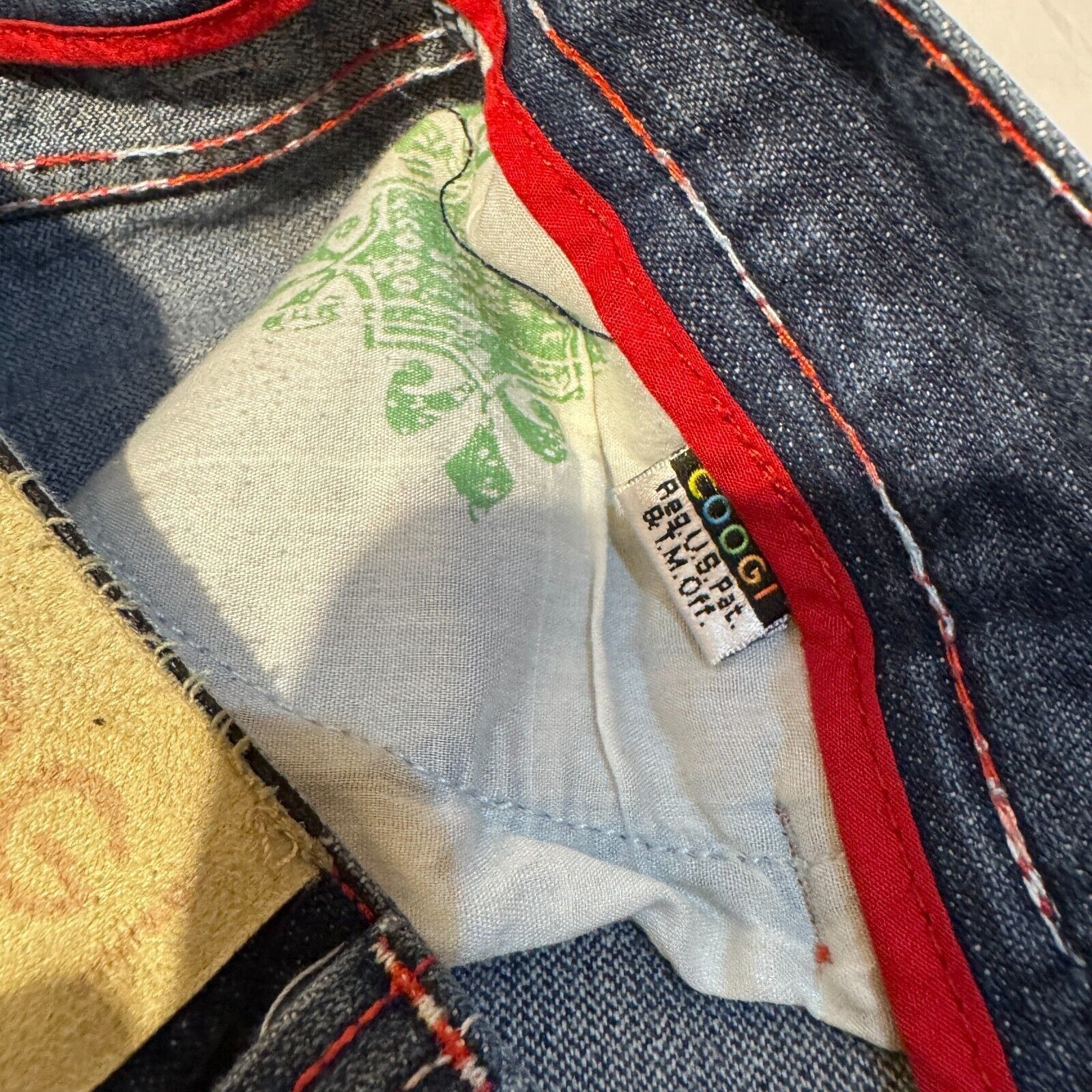 Coogi COOGI Jeans 34x32 Red/Pink Y2K Embroidered Back Pocket Denim Size US 34 / EU 50 - 5 Thumbnail