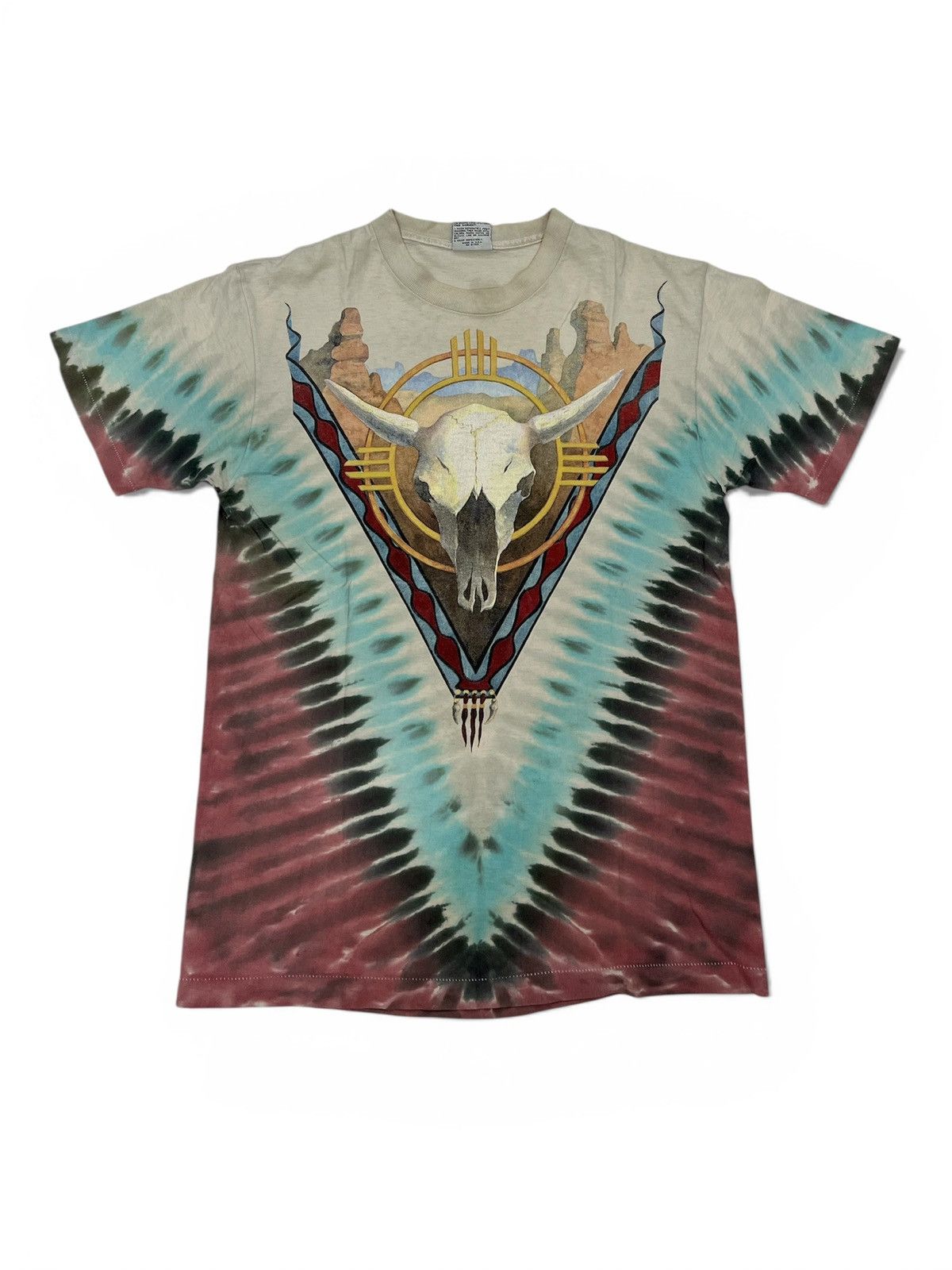 Liquid Blue vtg 1992 Liquid Blue Shirt Skull Eagle Snake Charles Campbel Size US L / EU 52-54 / 3 - 2 Thumbnail