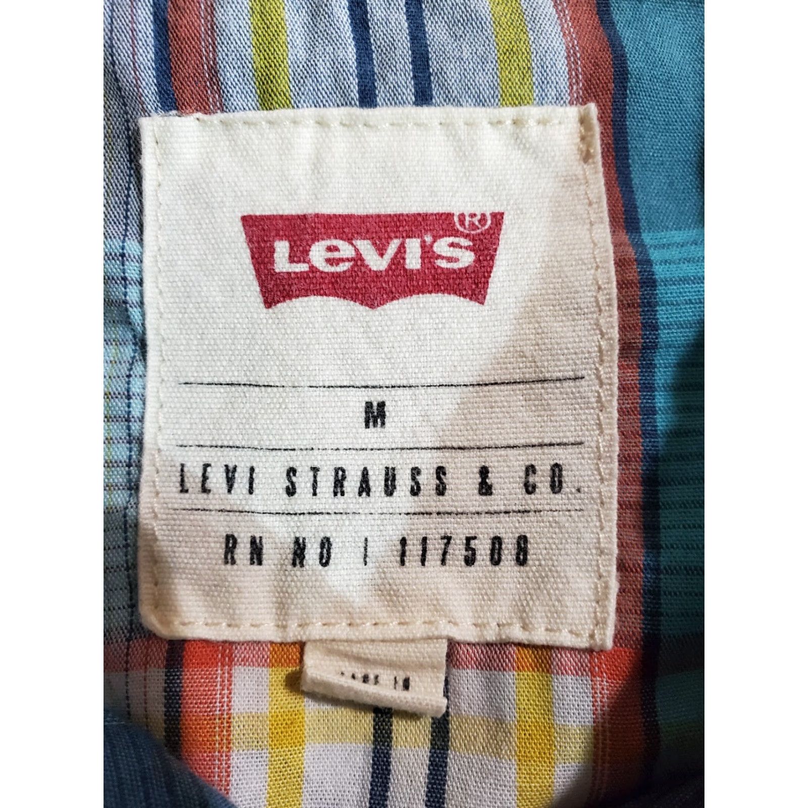 Levi's Levi's Signature Blue Curacao Plaid Western Pearl Snap Shirt Men Size M Size US M / EU 48-50 / 2 - 5 Thumbnail