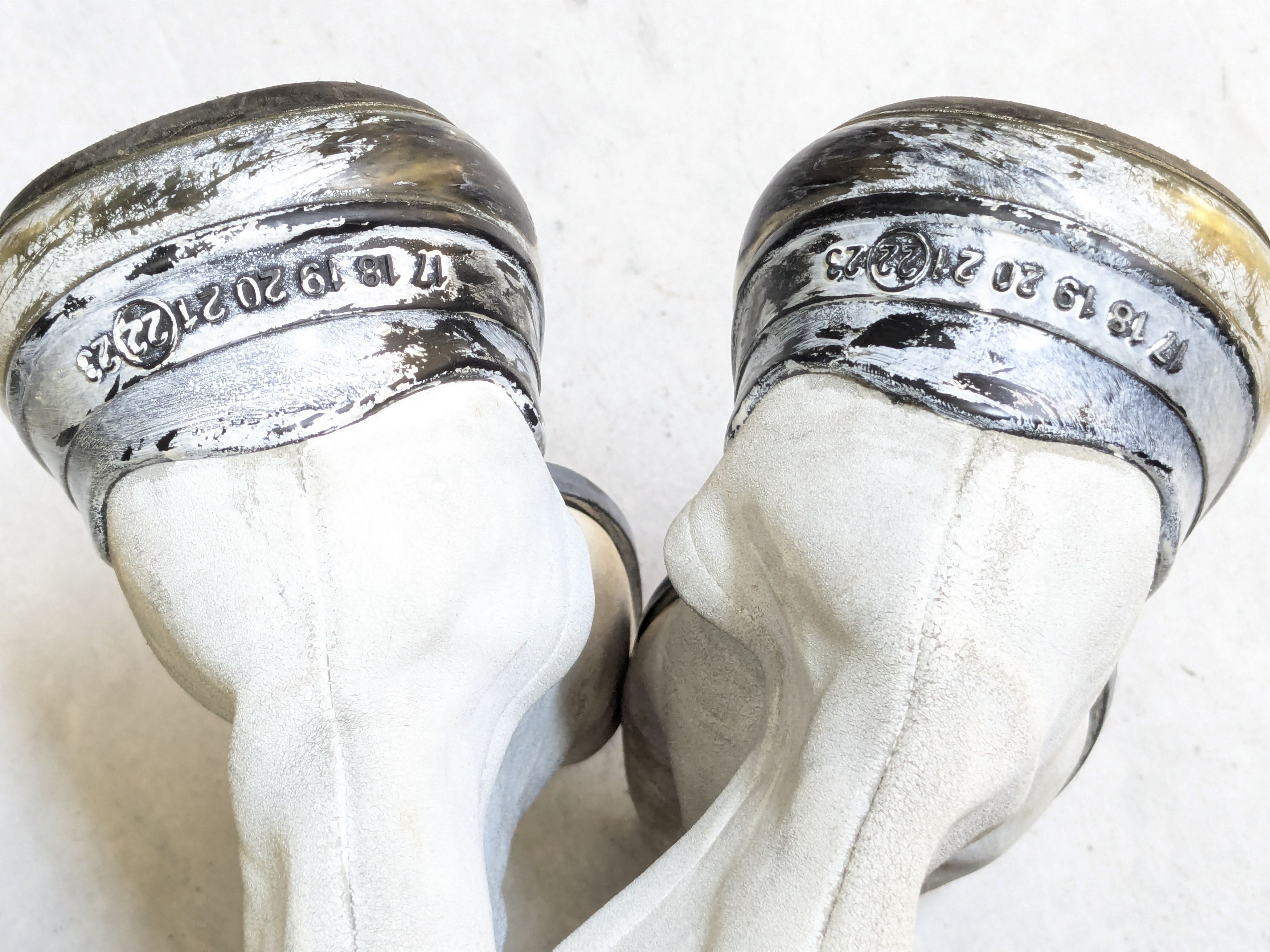 Maison Margiela Maison Margiela Tabi Boots White 11 44 Painted Leather Size US 11 / EU 44 - 12 Thumbnail