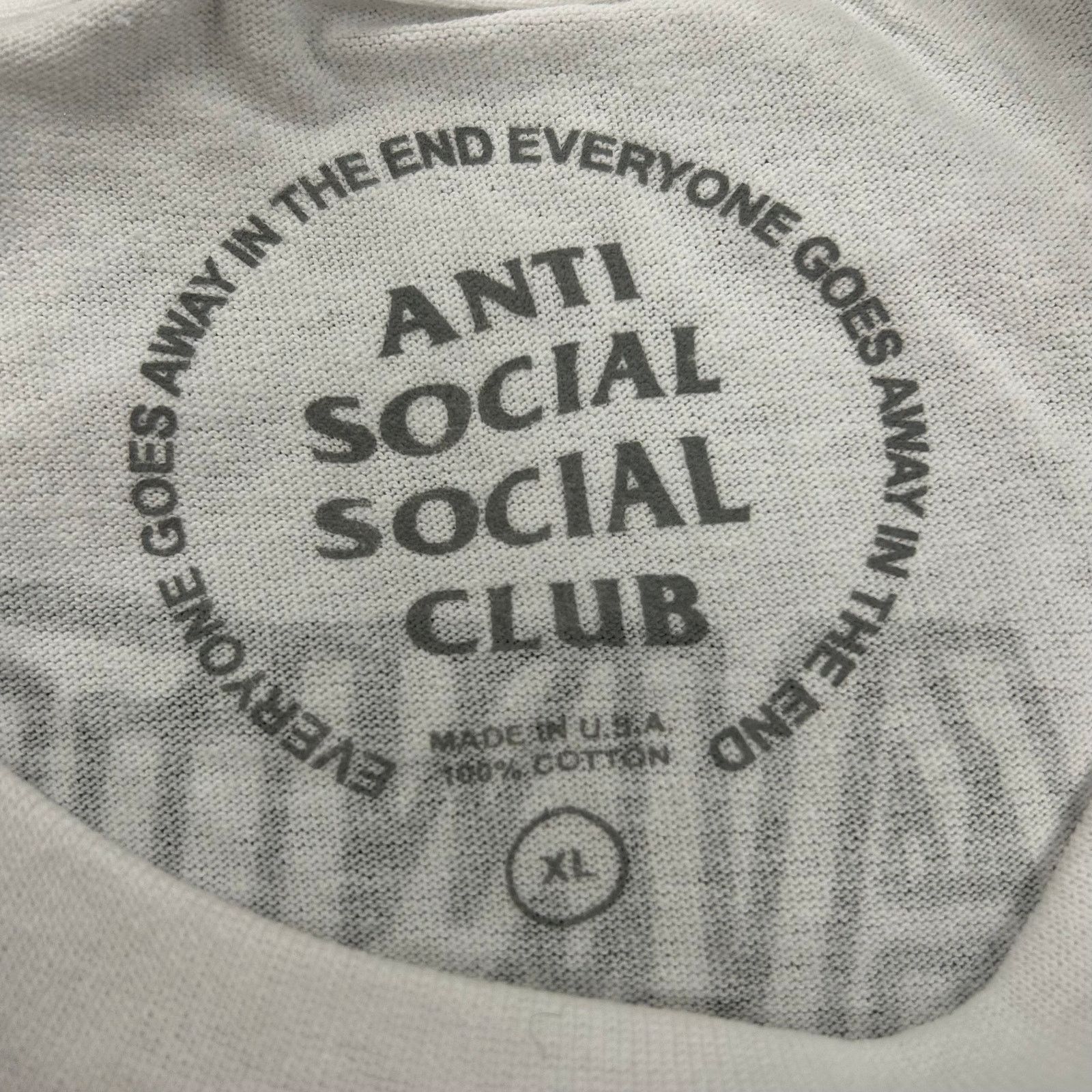 Anti Social Social Club Anti Social Social Club x Undefeated Middle Finger Tee Shirt Size US XL / EU 56 / 4 - 3 Thumbnail