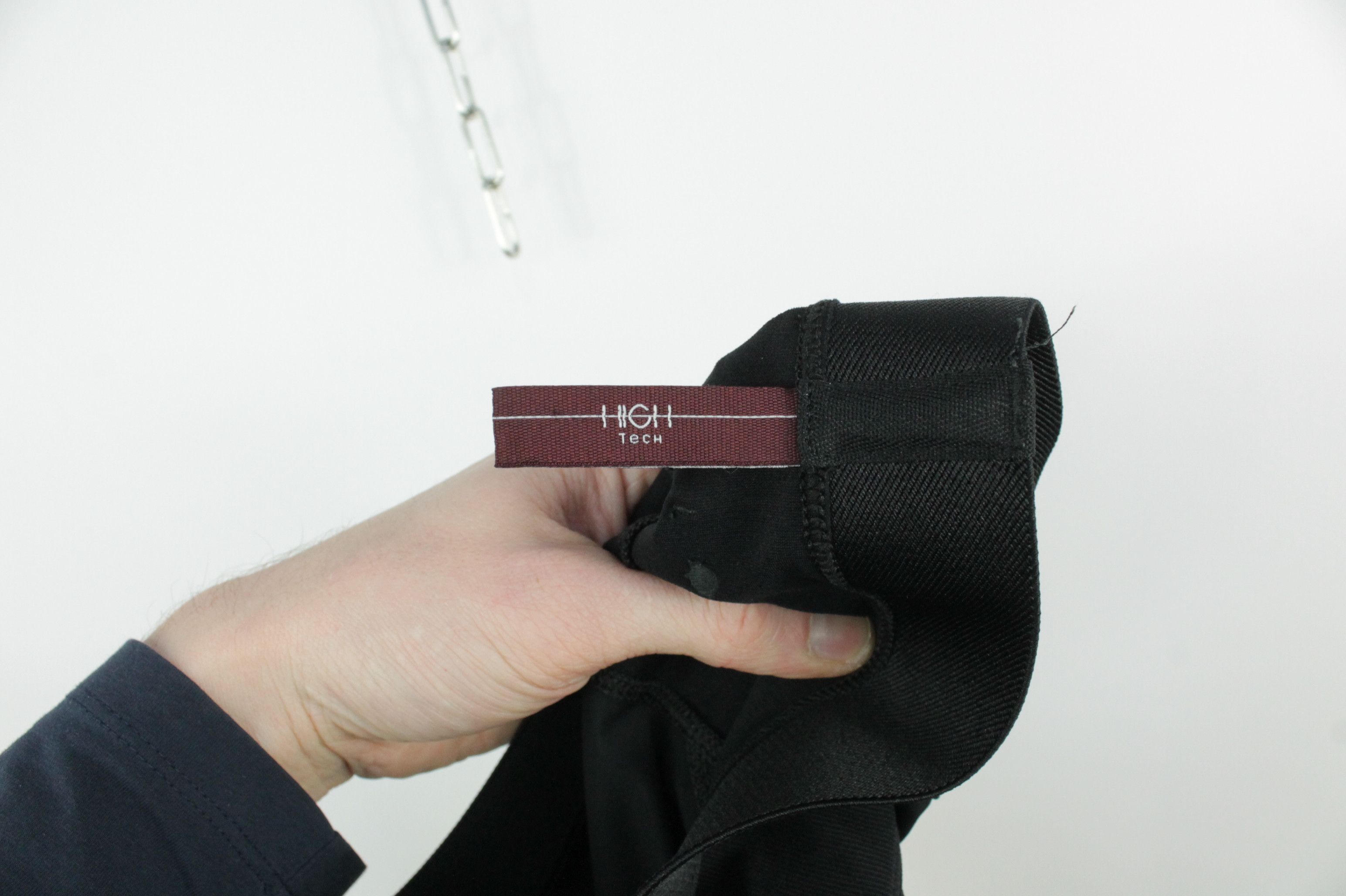 Designer HIGH Tech Everyday Couture Hi-Lay-Out Black Nylon Leggings Size 28" / US 6 / IT 42 - 8 Thumbnail