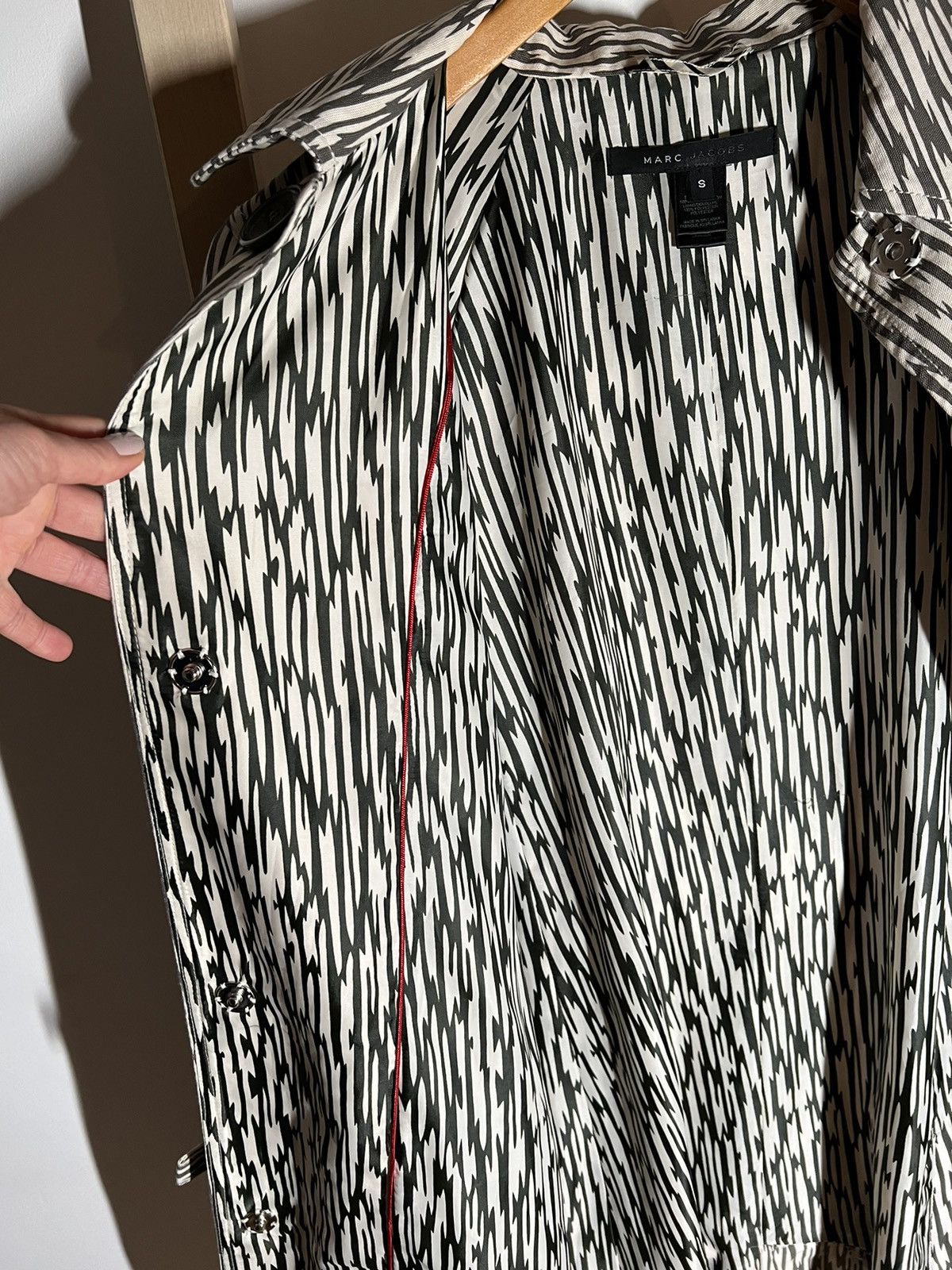 Marc Jacobs Marc Jacobs Trench Coat – Size S, Abstract Pattern, Great Condition Size S / US 4 / IT 40 - 3 Thumbnail
