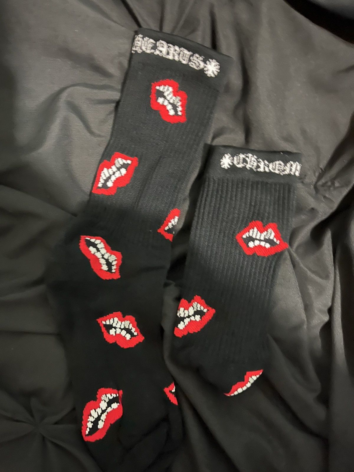 Chrome Hearts Chrome Heart Lip Sock Large Black Size ONE SIZE - 3 Thumbnail