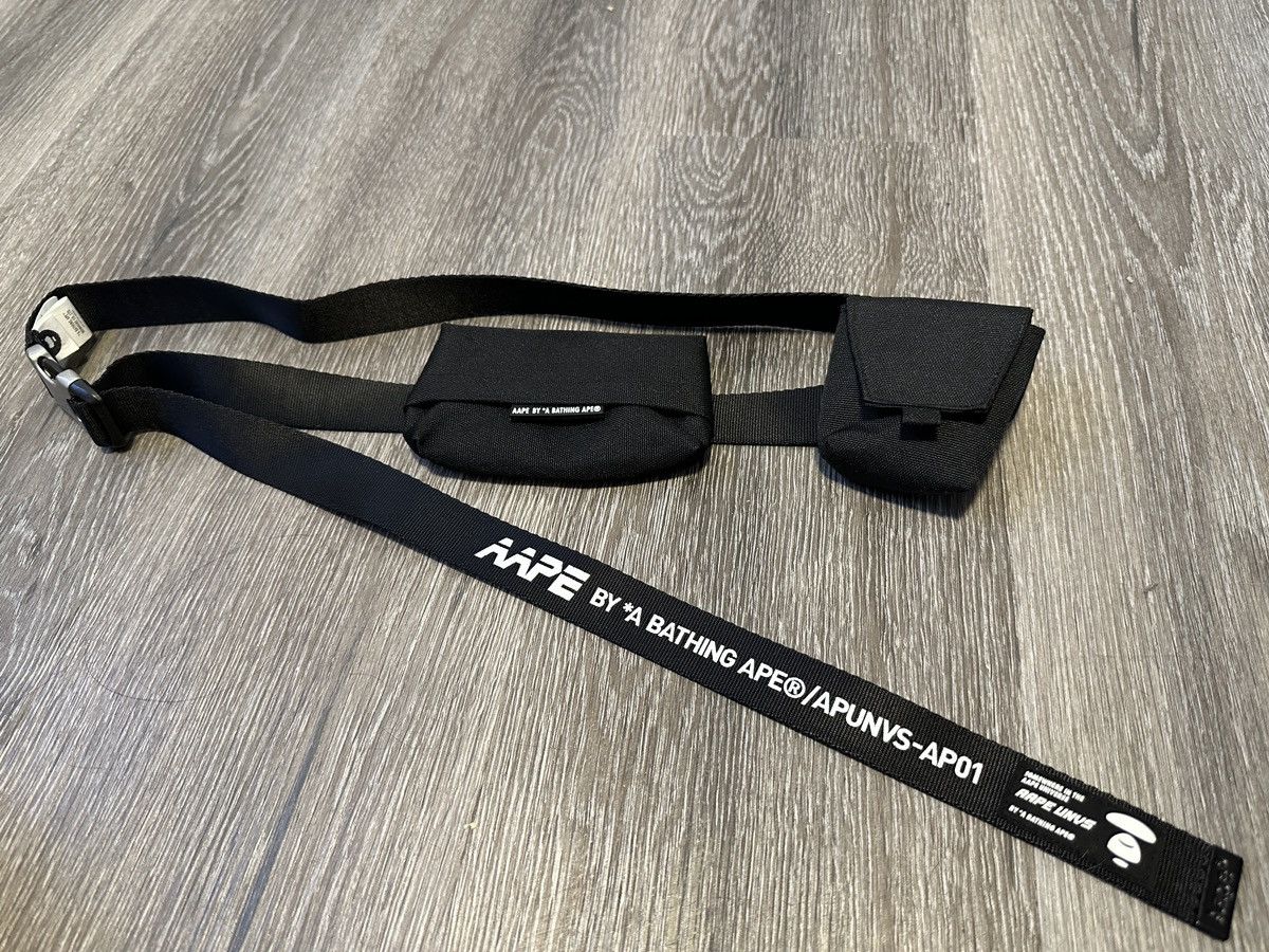 Aape × Bape AAPE BY *A BATHING APE® Double-Pouch Side-Press Buckle Belt Size ONE SIZE - 1 Thumbnail