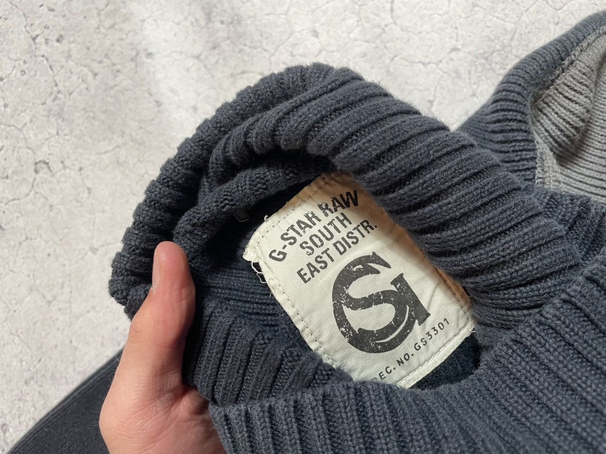G-Star Vintage G-STAR Raw High Neck Sweater Big Logo Y2K Size US M / EU 48-50 / 2 - 7 Thumbnail