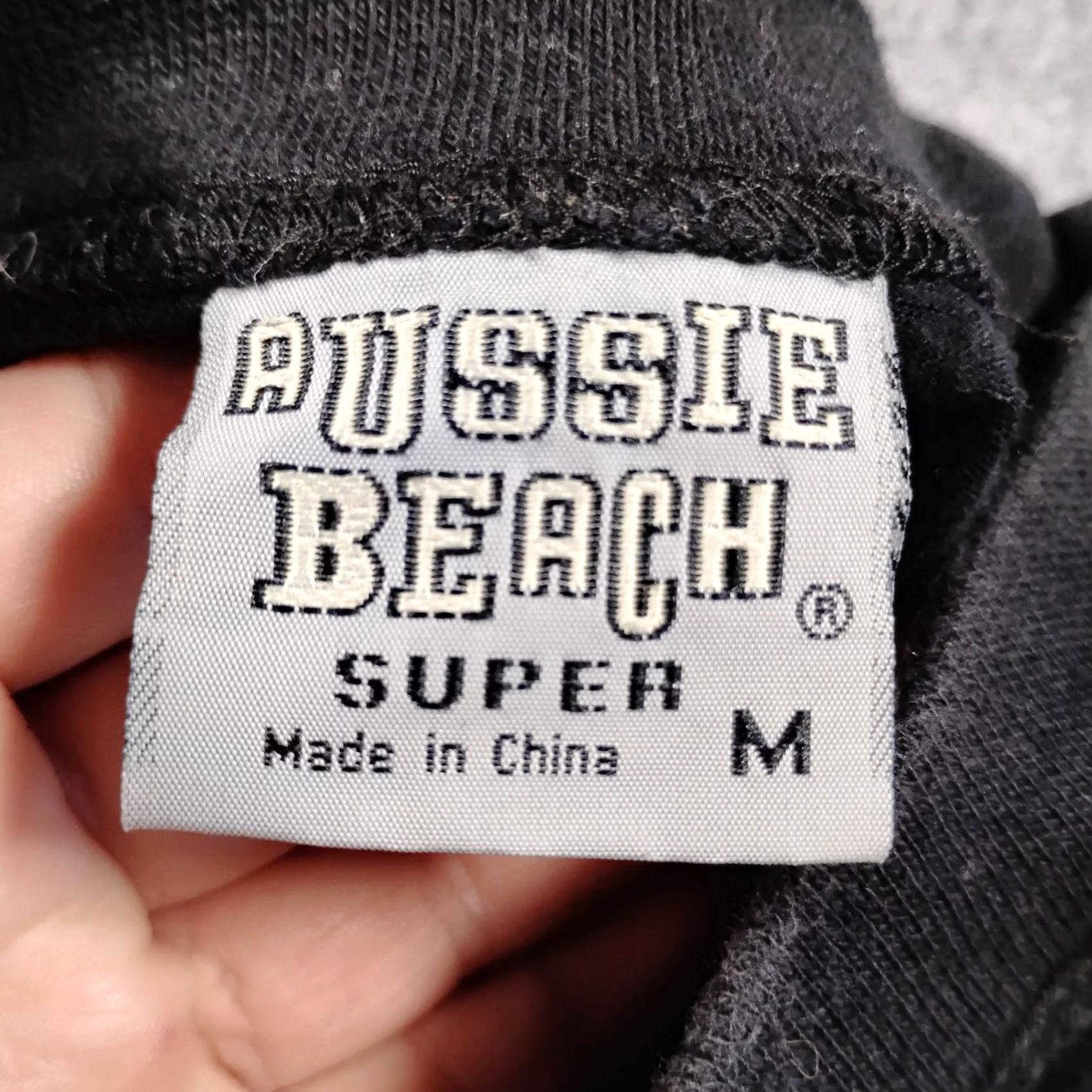 Vintage Mens Medium Black Short Sleeve Graphic Tee Aussie Beach Truncheon Nutrient Meter Outdoor Size US 31 - 3 Thumbnail