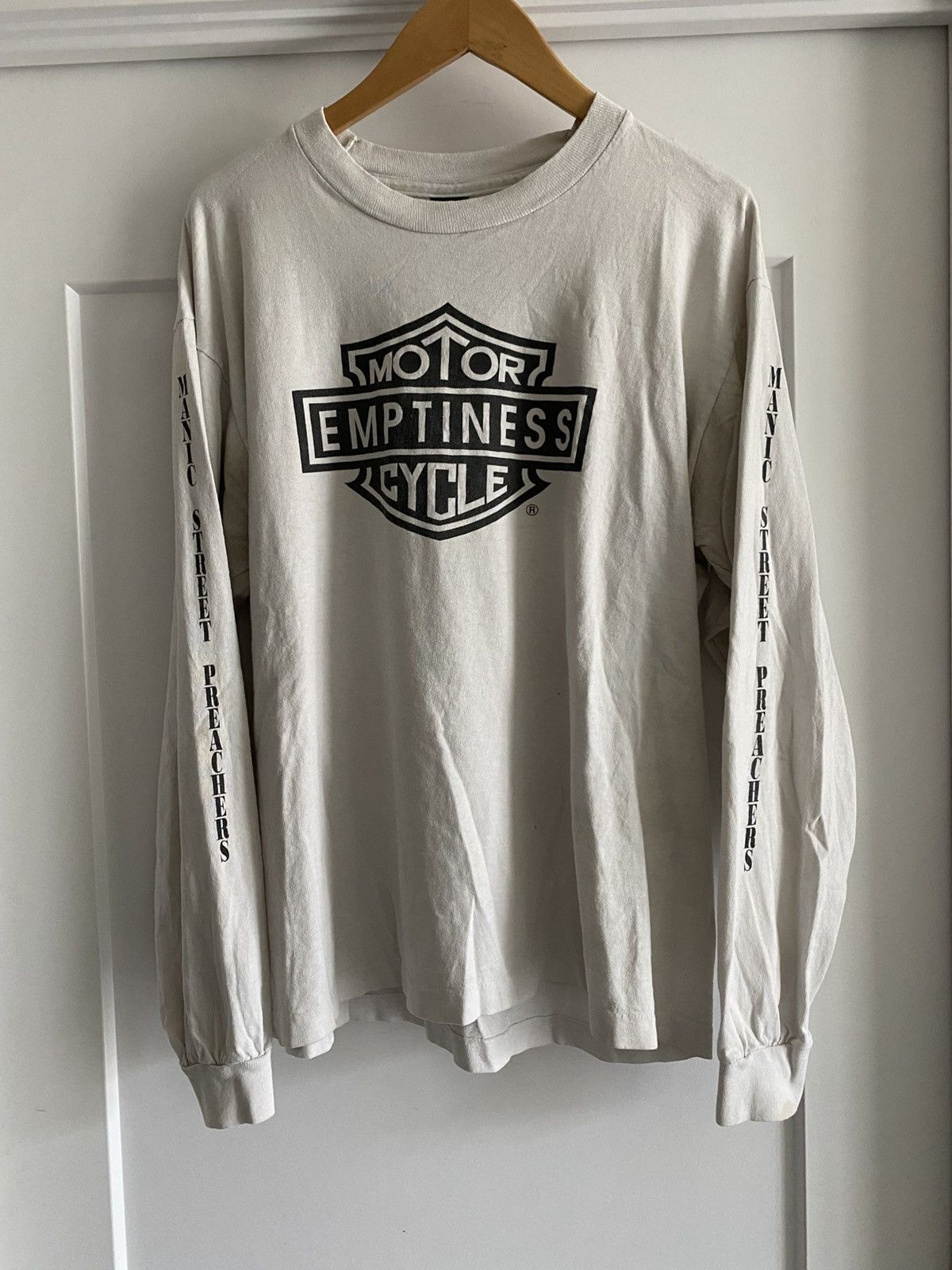 Vintage Manic Street Preachers 1992 MOTOR EMPTINESS CYCLE LONGSLEEVE Size US XL / EU 56 / 4 - 2 Thumbnail