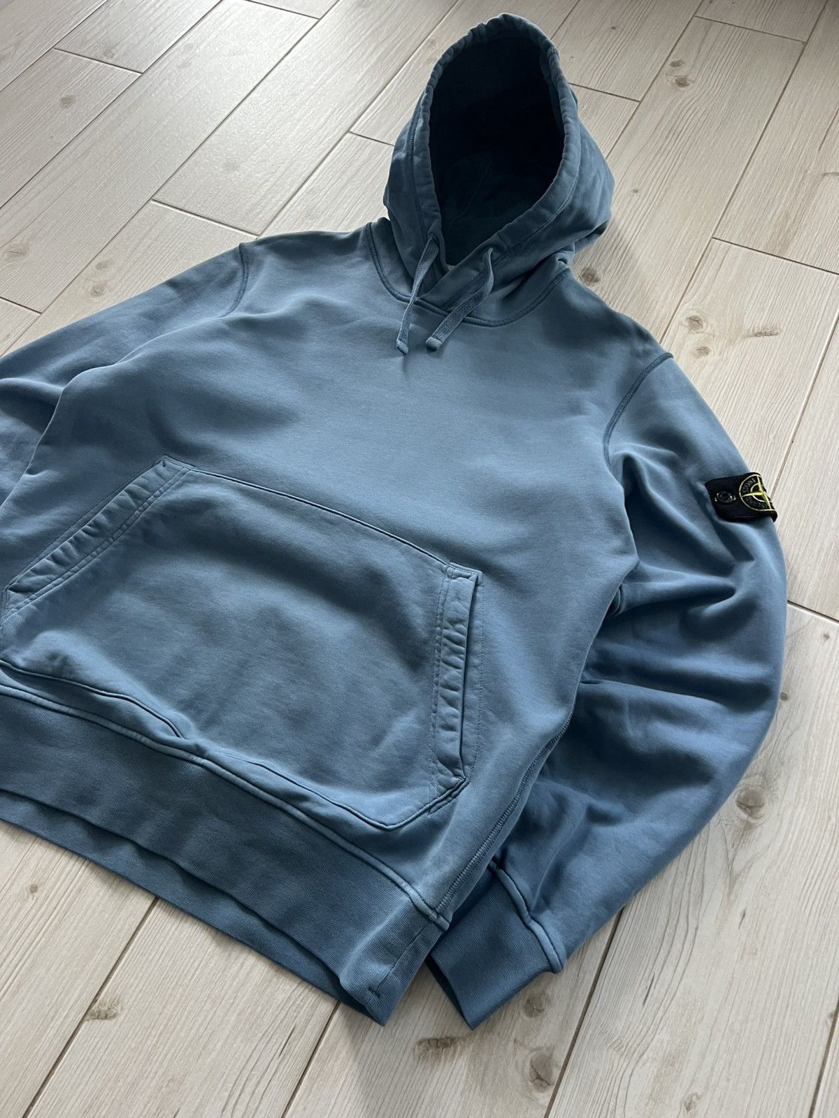Stone Island Stone Island Hoodie Basic Blue Patch Authentic Size US L / EU 52-54 / 3 - 3 Thumbnail