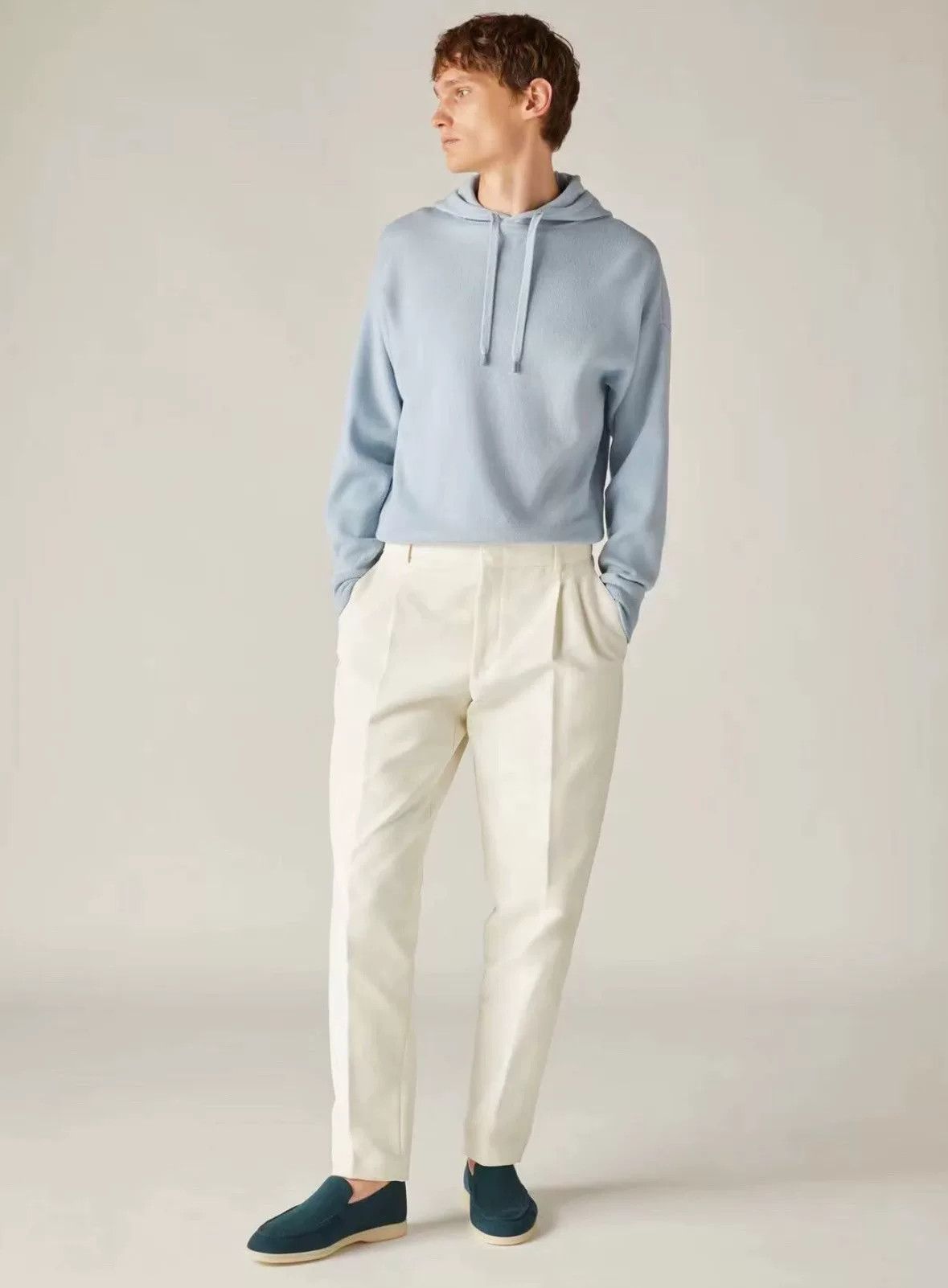 Loro Piana Loro Piana Men's Cashmere Hoodie Size US L / EU 52-54 / 3 - 1 Thumbnail