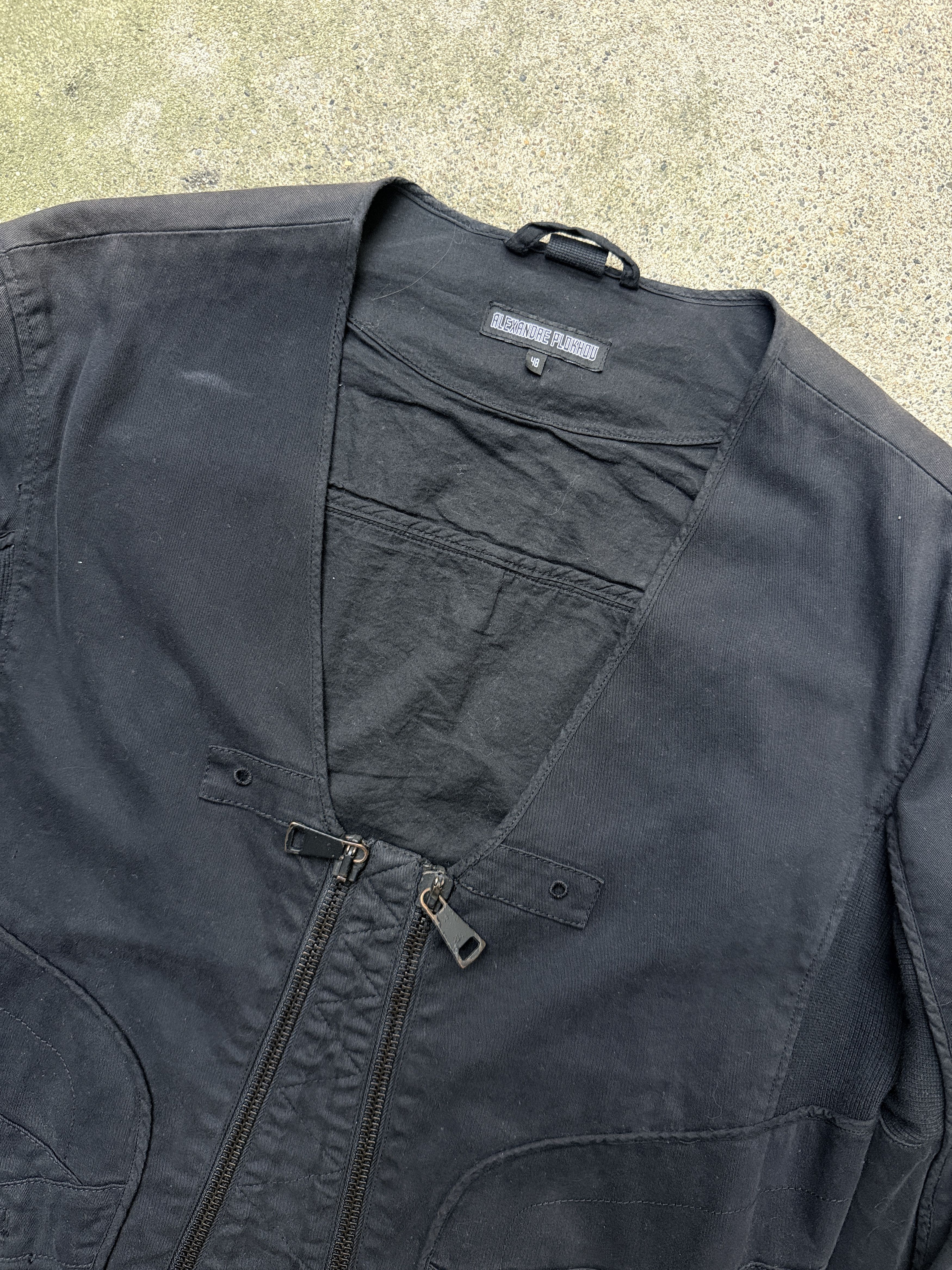 Alexandre Plokhov Alexandre Plokhov double zip black jacket workwear vest Size US M / EU 48-50 / 2 - 2 Thumbnail