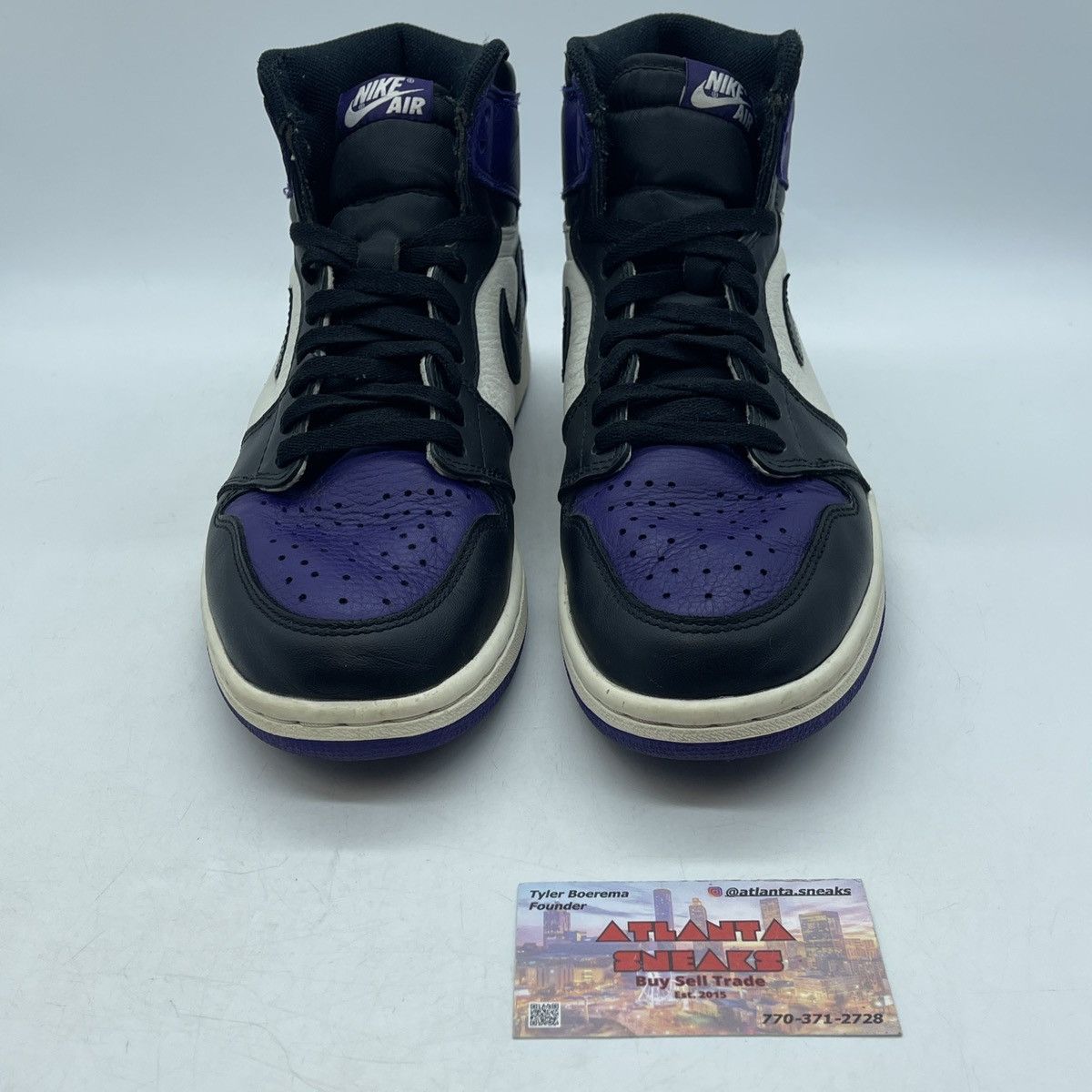 Jordan Brand Air Jordan 1 high court purple Size US 8.5 / EU 41-42 - 2 Thumbnail