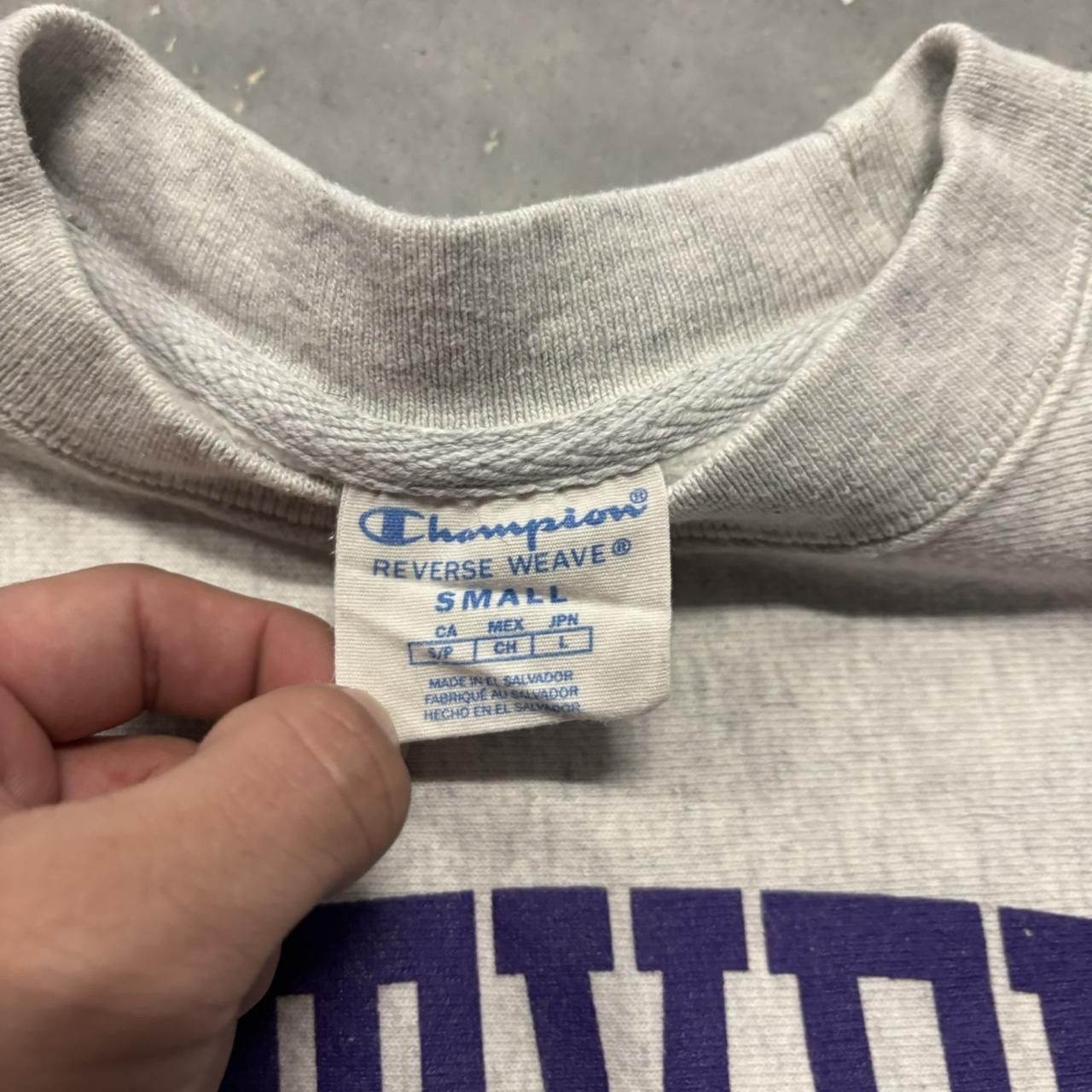 Champion × Vintage Crazy Vintage Y2K/2000s Grey Montverde Academy Reverse Weave Sweatshirt! Size US S / EU 44-46 / 1 - 6 Thumbnail