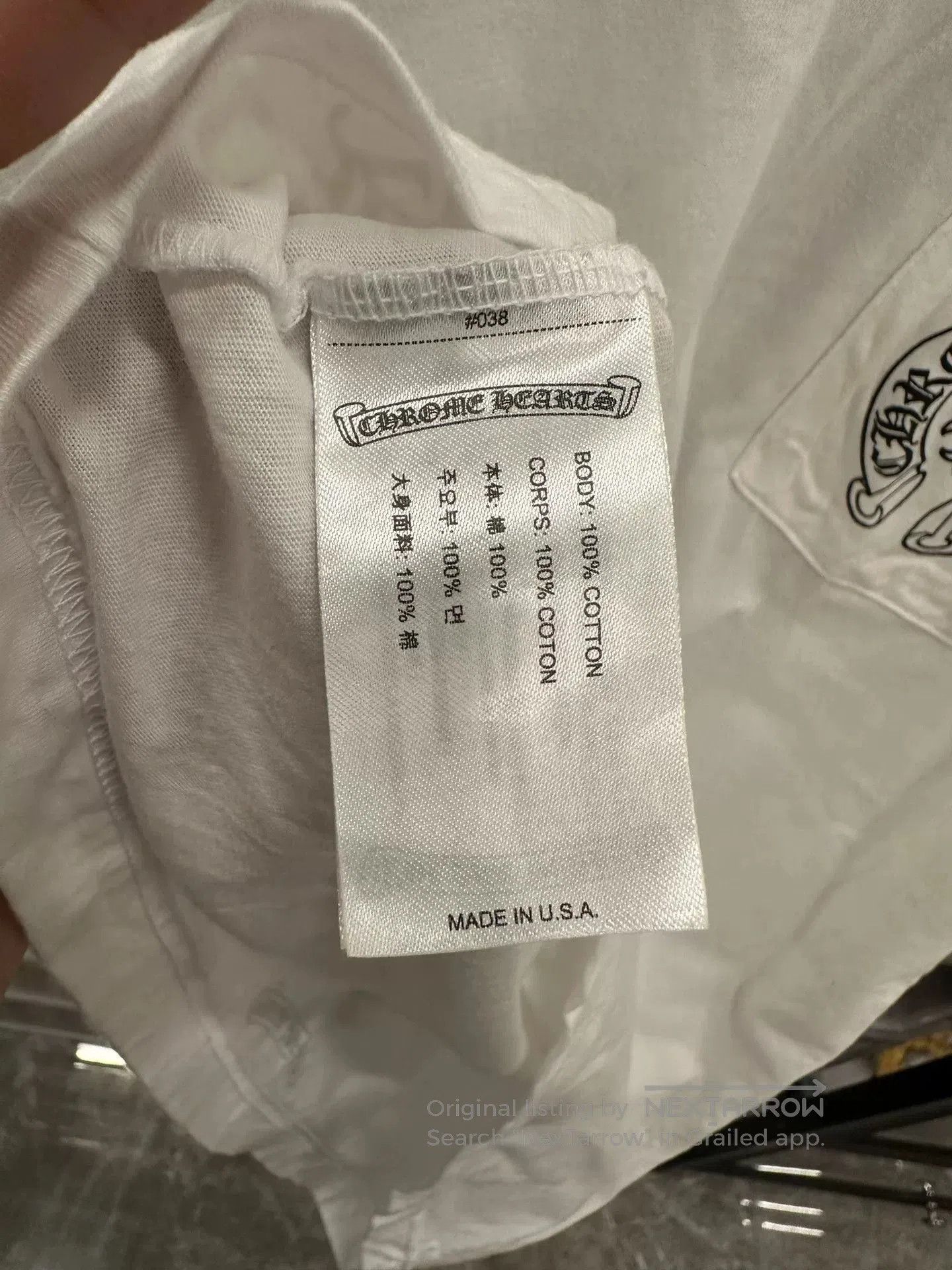 Chrome Hearts Chrome Hearts Classic Horseshoe White Tee. Size US L / EU 52-54 / 3 - 5 Thumbnail