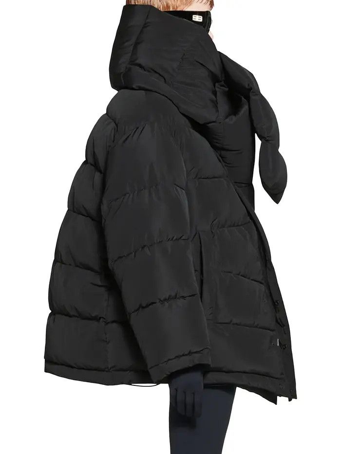Balenciaga o1bcso1str0326 Swing Puffer Jacket in Black Size M / US 6-8 / IT 42-44 - 5 Thumbnail