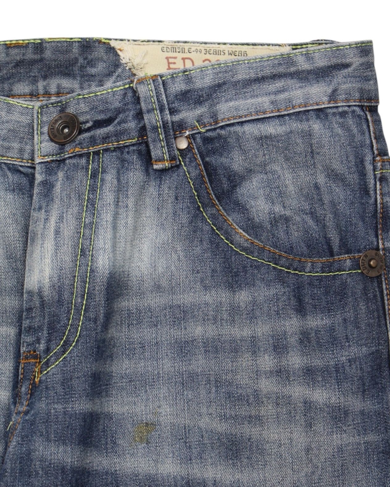 Hysteric Glamour 2000S EDWIN E-99 “ED.2006” FLEUR-DE-LIS STUDDED DENIM Size US 26 / EU 42 - 3 Thumbnail