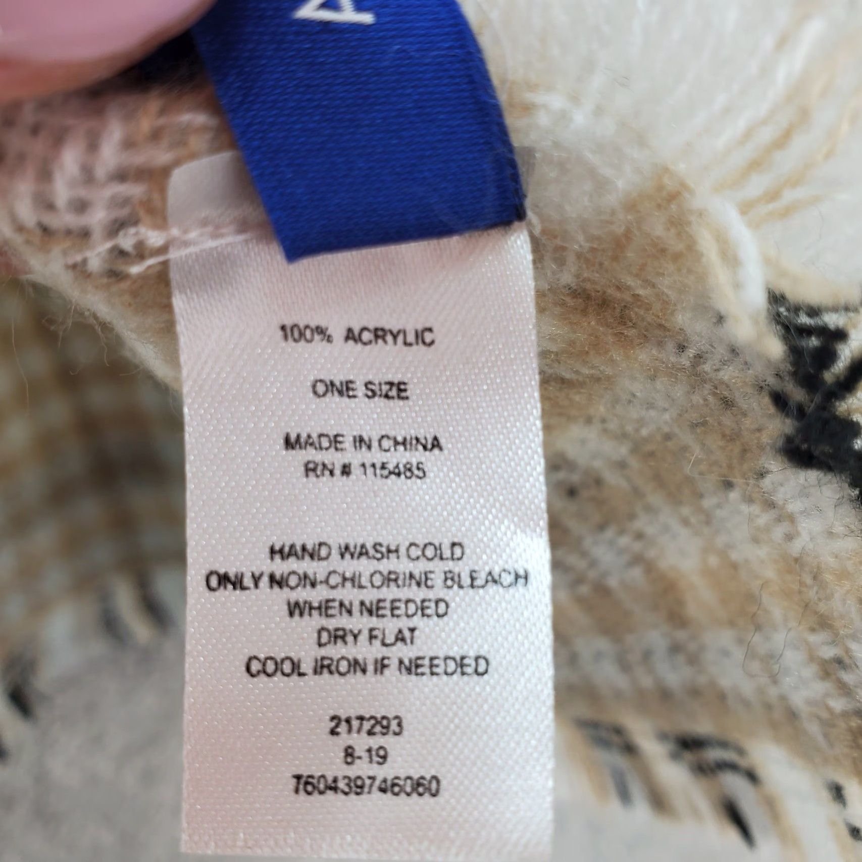Apt. 9 Apt. 9 Neutral Plaid Reversible Blanket Scarf Beige Black WAP94SC09 NWT O/S Size ONE SIZE - 4 Thumbnail