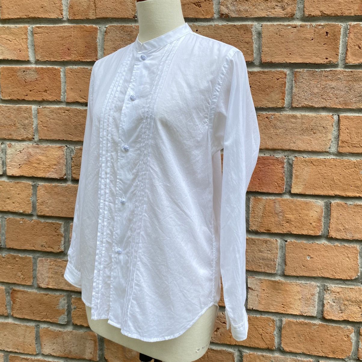 Zucca Zucca White Fitted Button-Up Shirt Size XS / US 0-2 / IT 36-38 - 21 Thumbnail