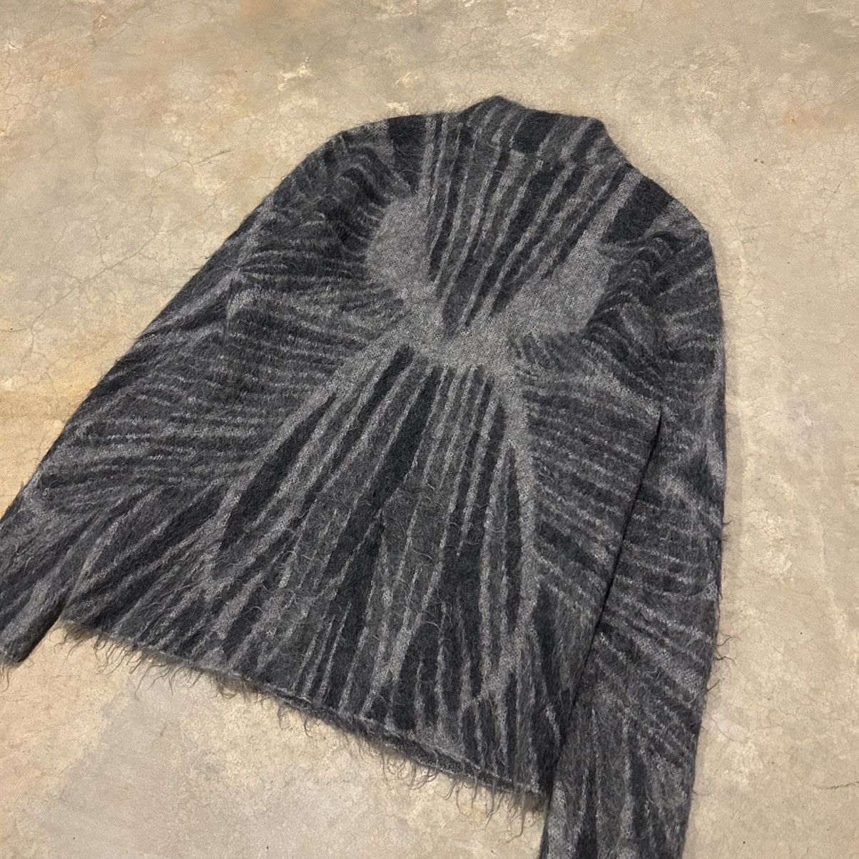 Designer × Emporio Armani Archival Emporio Armani Mohair Shaggy Patterned Sweater Size US S / EU 44-46 / 1 - 9 Thumbnail