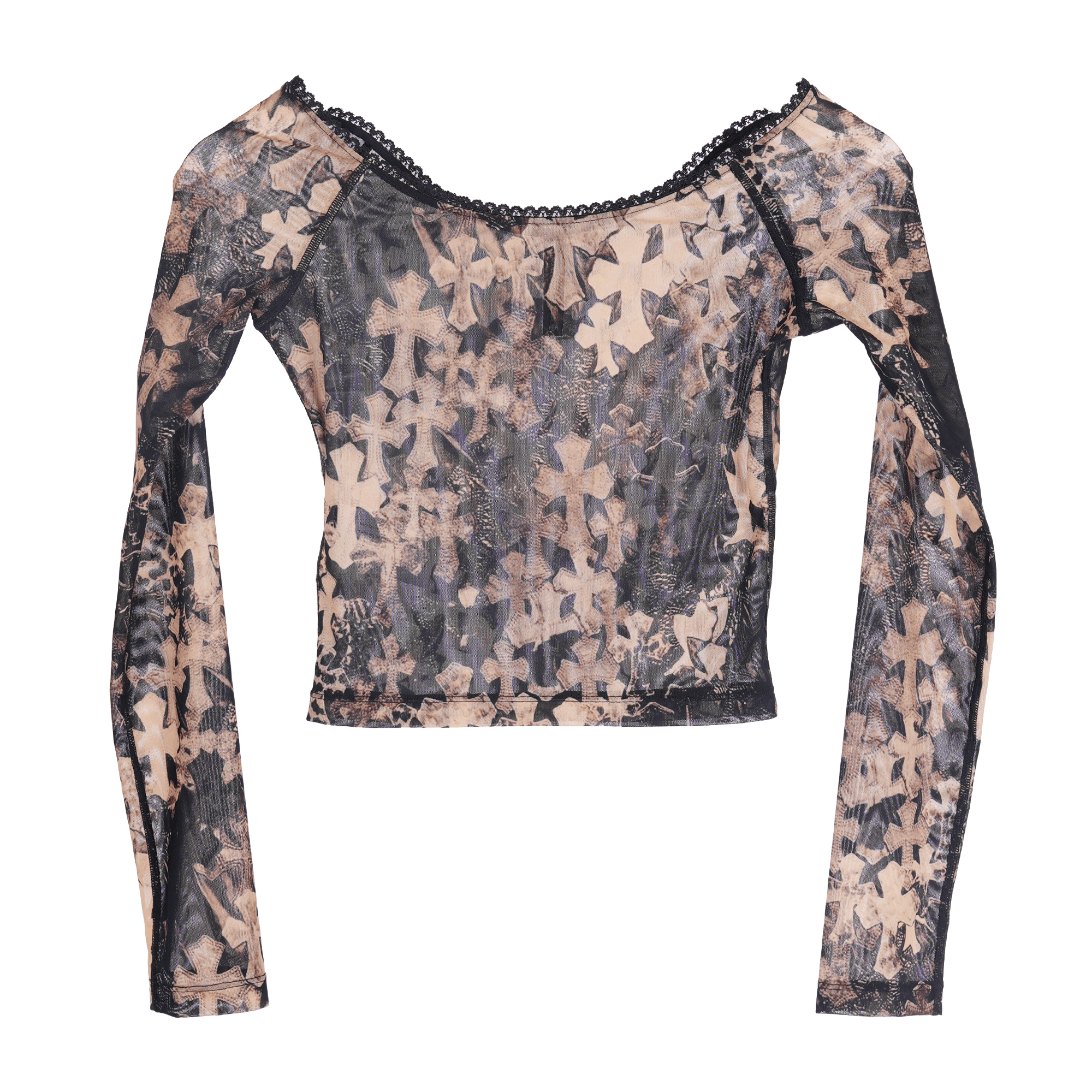 Chrome Hearts CHROME HEARTS ALLOVER FLOODED CROSS PRINT TOP Size XS / US 0-2 / IT 36-38 - 2 Thumbnail