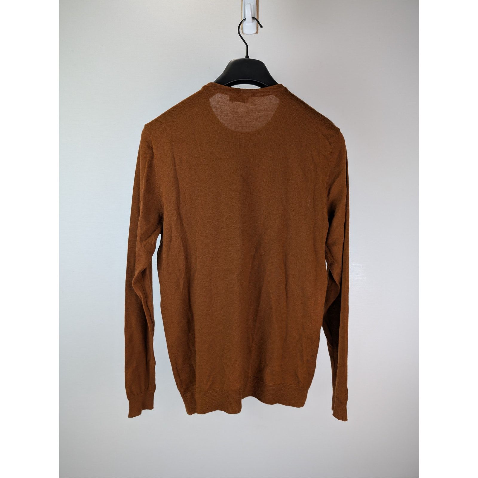 Brunello Cucinelli o1rshd1 CC20 Long-Sleeve Crewneck Sweater in Brown Size US M / EU 48-50 / 2 - 9 Thumbnail