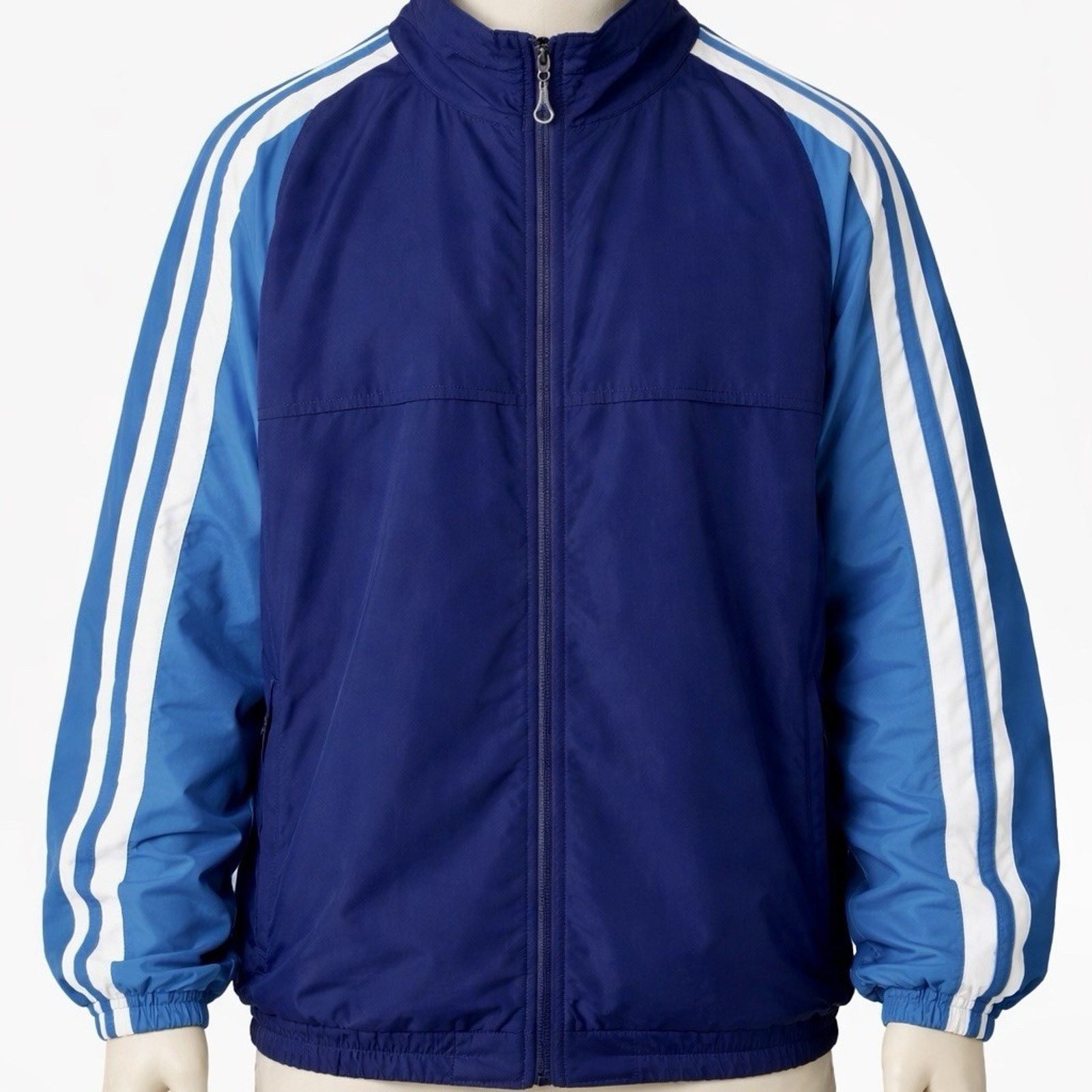 Tek Gear Tek Gear Jacket Mens XL Blue Hooded Lightweight Windbreaker Size US XL / EU 56 / 4 - 1 Thumbnail