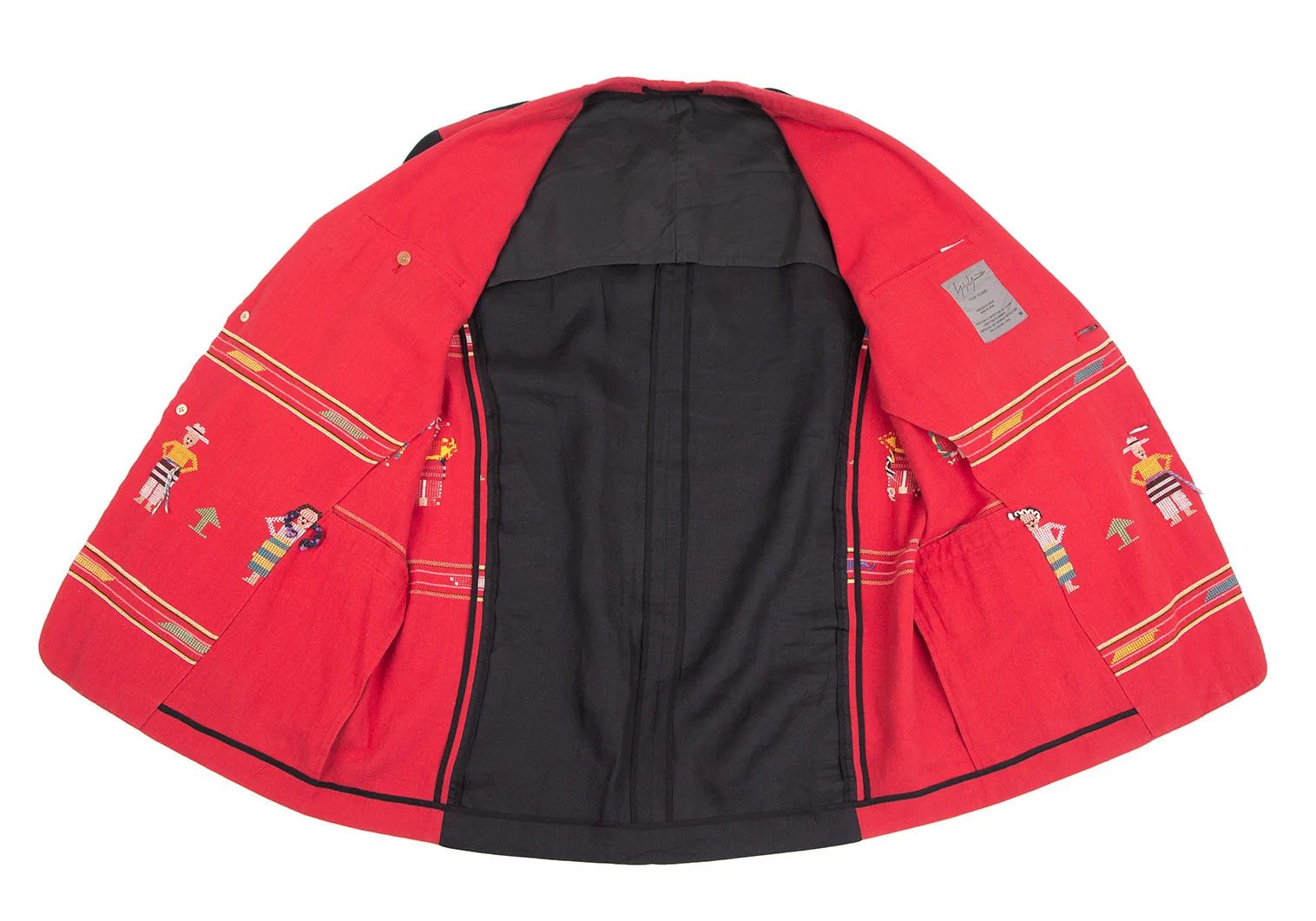 Yohji Yamamoto Yohji Yamamoto Bi-Color Jacket Red Black Size US M / EU 48-50 / 2 - 15 Thumbnail