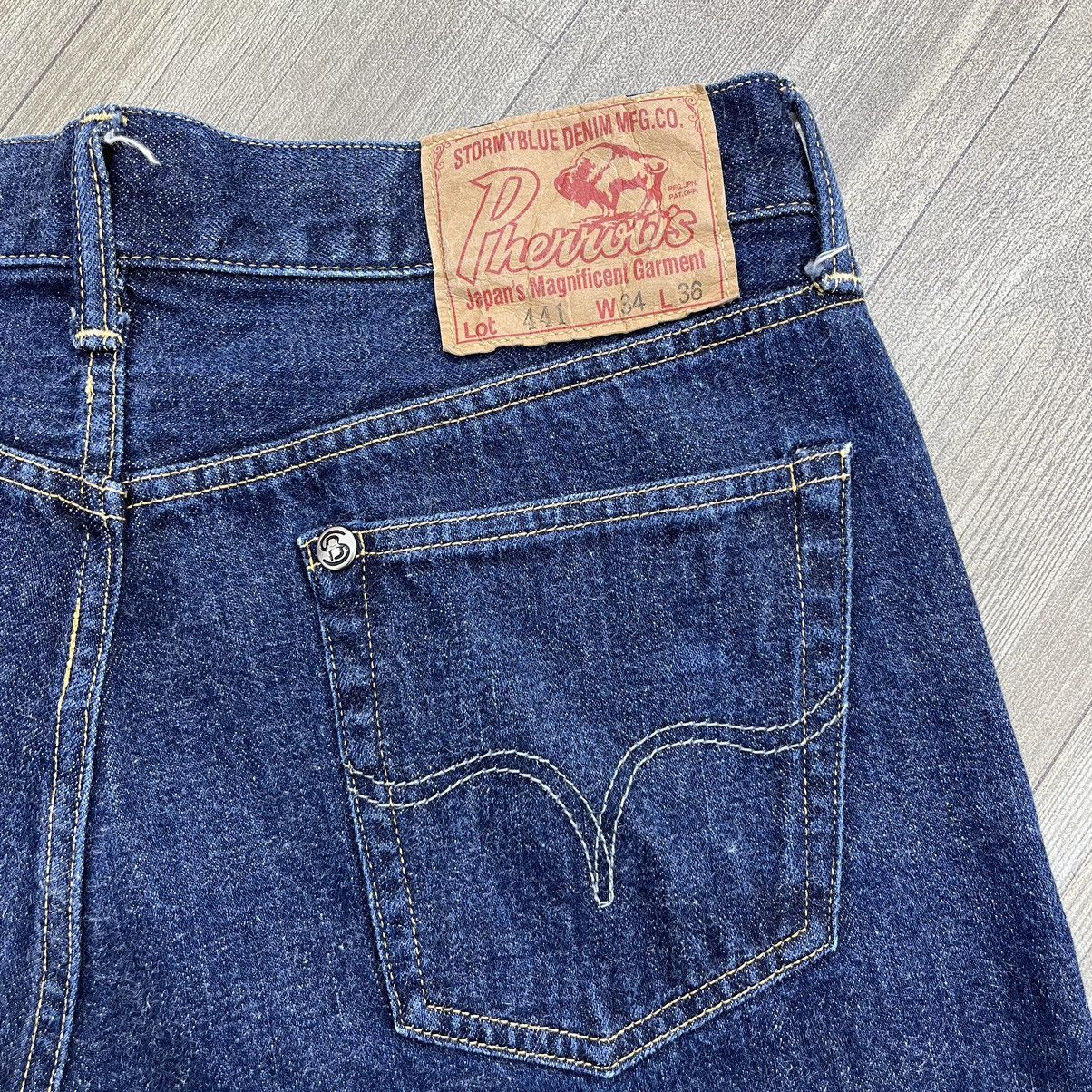 Pherrow's Vintage Pherrows 441 Japan Indigo Selvedge Jeans Straight Size US 31 - 8 Thumbnail