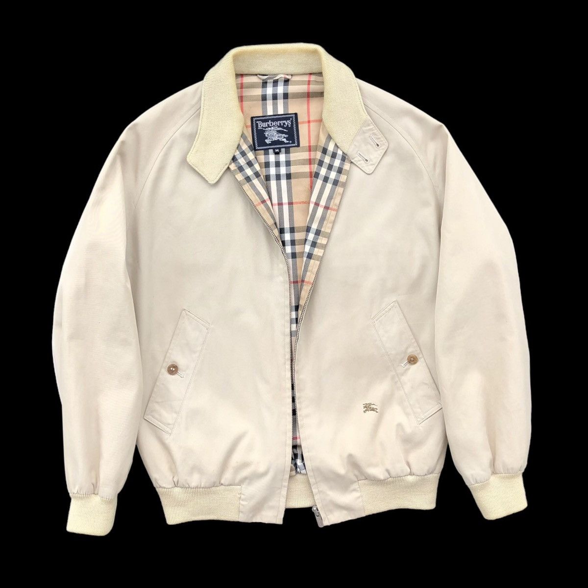 Burberry Vintage Burberrys Prorsum Lined Novacheck Bomber Jacket Size US M / EU 48-50 / 2 - 2 Thumbnail
