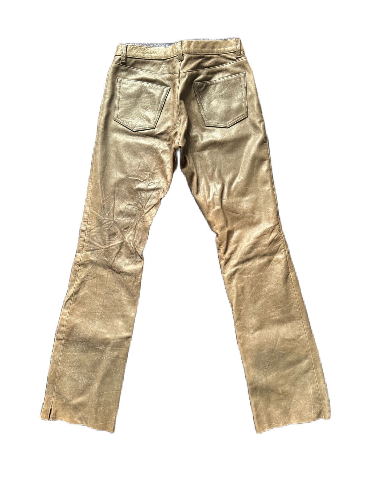 Kazuyuki Kumagai Attachment ATTACHMENT COWHIDE LEATHER PANTS MADE IN JAPAN Size US 32 / EU 48 - 5 Thumbnail
