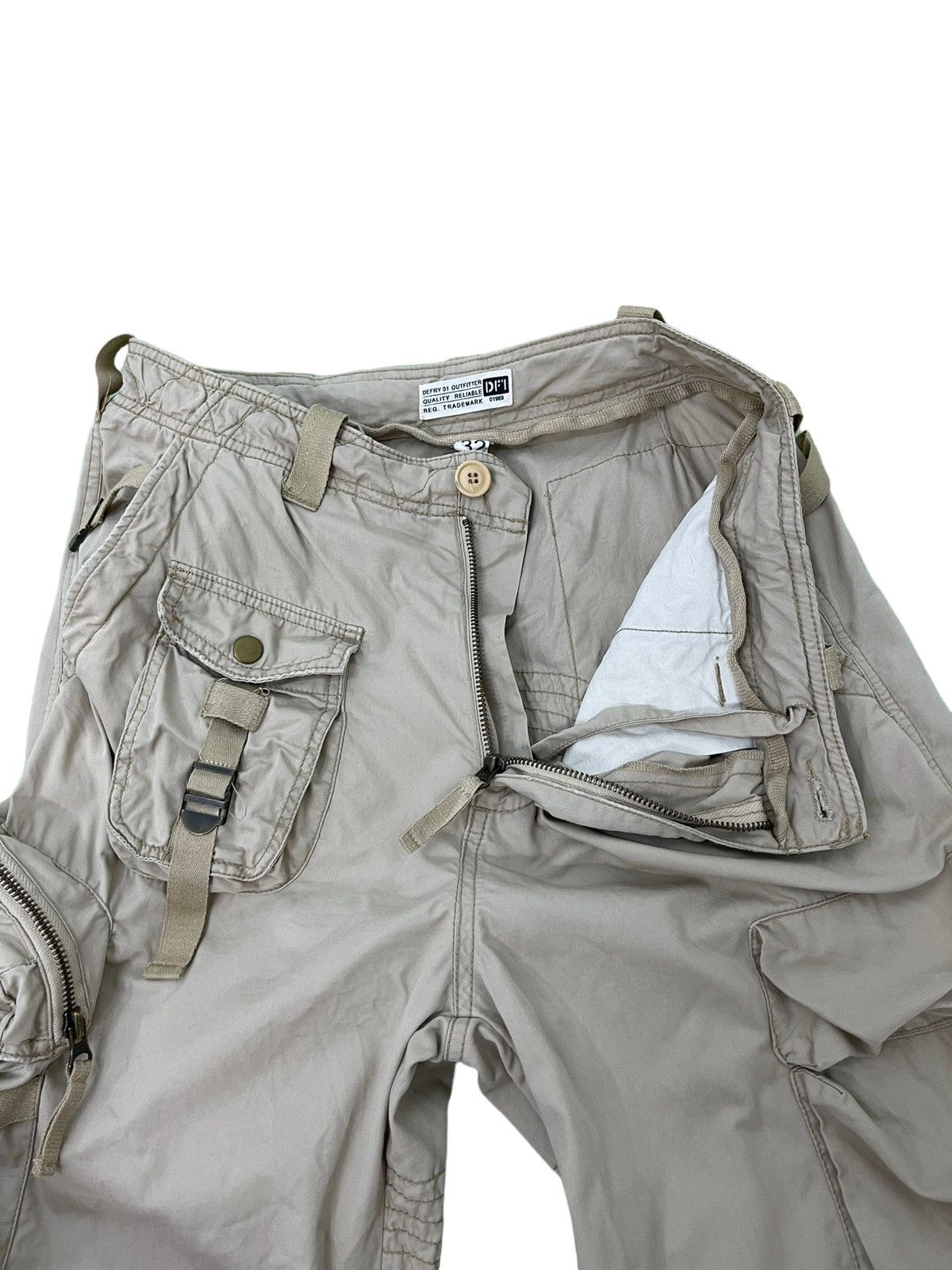 Japanese Brand Cargo Tactical Defry Multipockets Pant Wide 6🟦9 Size US 31 - 11 Thumbnail