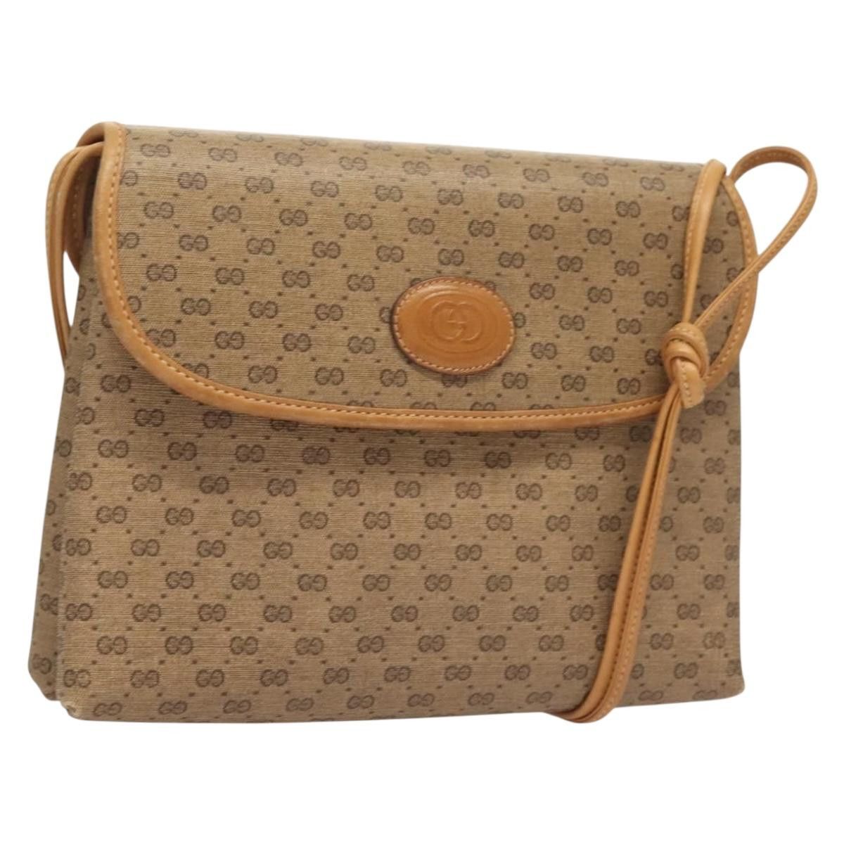 Gucci GUCCI Micro GG Supreme Shoulder Bag Pvc Beige Gold 49 001 Size ONE SIZE - 1 Thumbnail