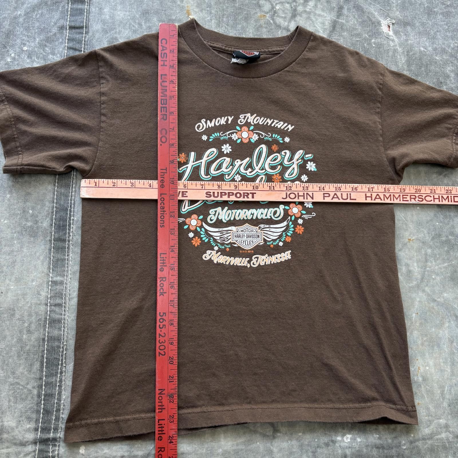 Harley Davidson Vintage Y2K Floral Harley Davidson Smoky Mountain Shirt Size M / US 6-8 / IT 42-44 - 3 Thumbnail