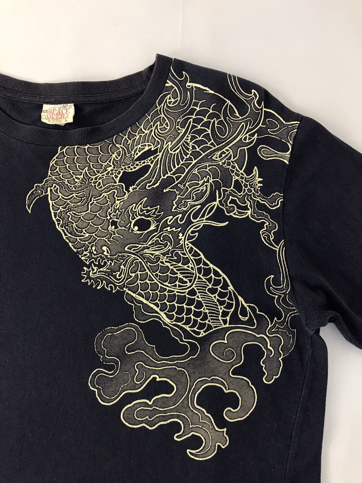 Japanese Brand Vtg Space Opera Faded Colour Big Logo Dragon Long Sleeve Size US L / EU 52-54 / 3 - 5 Thumbnail