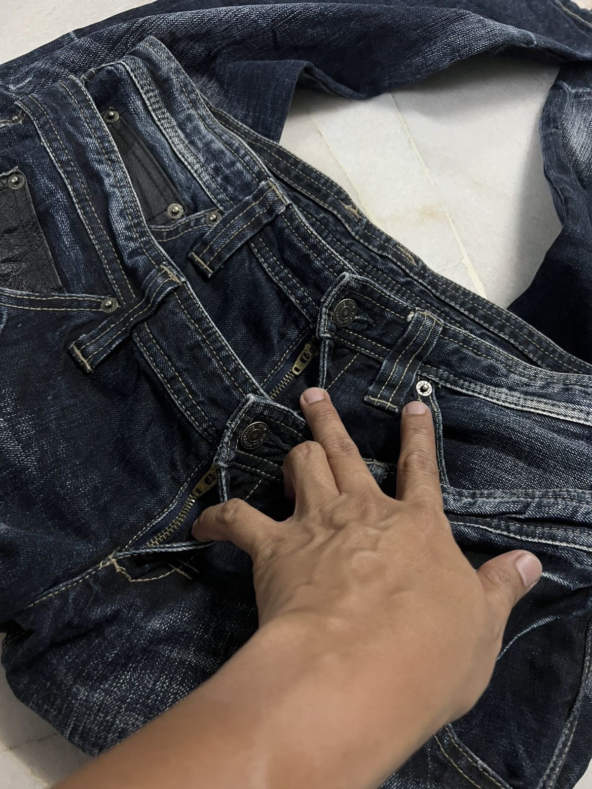 Japanese Brand PPFM DOUBLE WAIST RARE JEANS Size US 33 - 11 Thumbnail