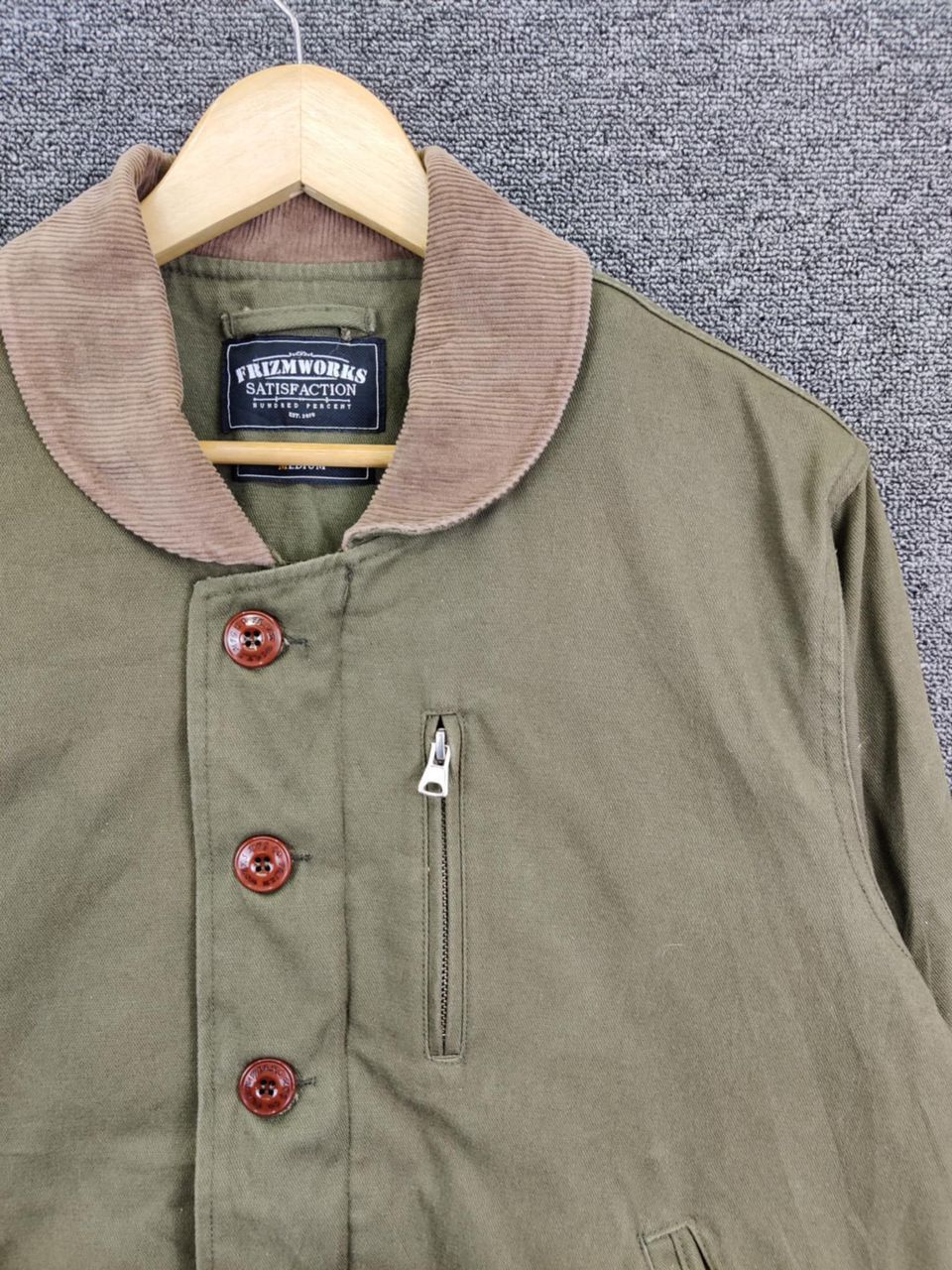 FrizmWORKS Vintage Frizm Works N-1 Deck Jacket Olive Green Size US M / EU 48-50 / 2 - 7 Thumbnail