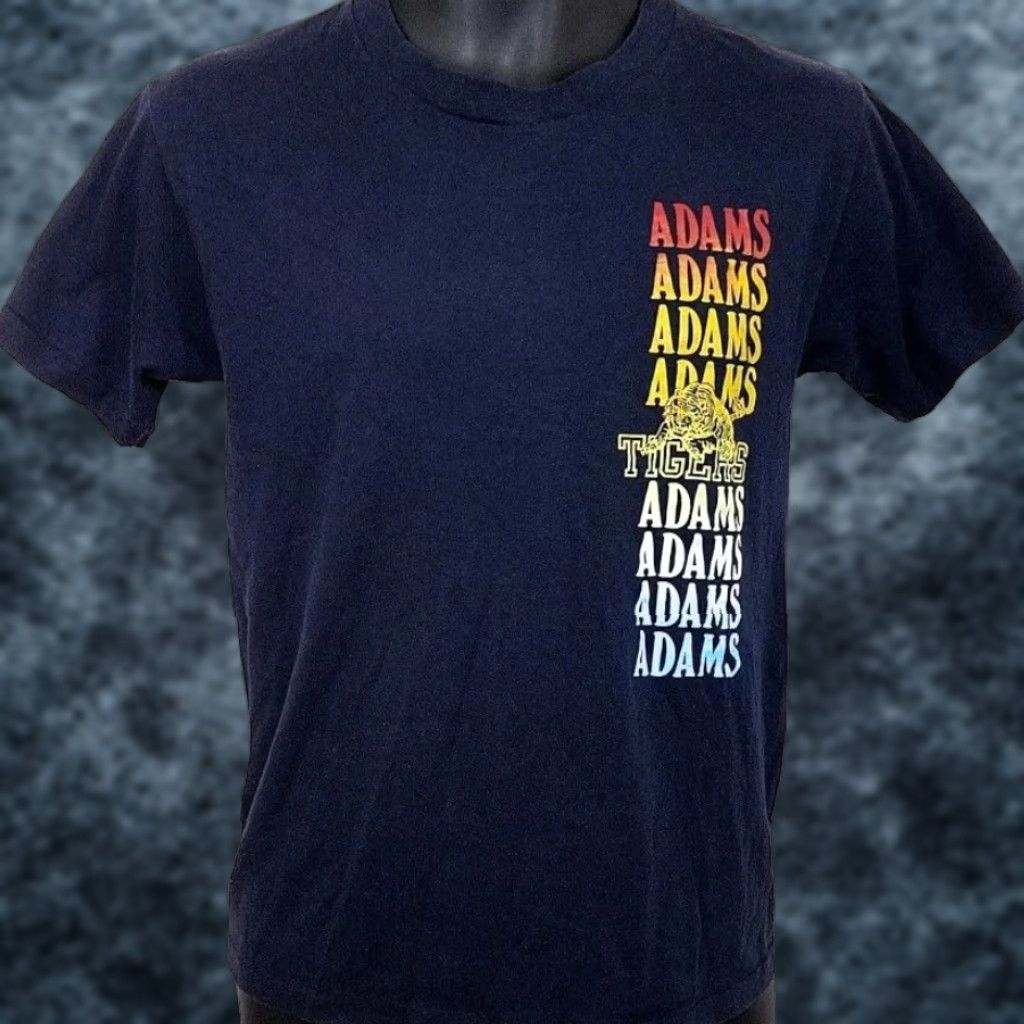Vintage VINTAGE Adams Tigers T Shirt Mens Small Blue 80s School Mascot Made In USA Shirts Tigers Mens Small Blue 1980s Mascot Made In USA Size US S / EU 44-46 / 1 - 1 Thumbnail