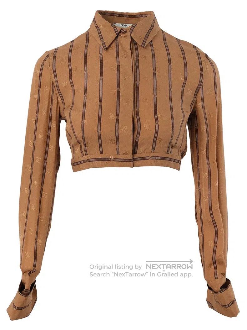 Fendi Fendi Striped short shirt Size XS / US 0-2 / IT 36-38 - 1 Thumbnail