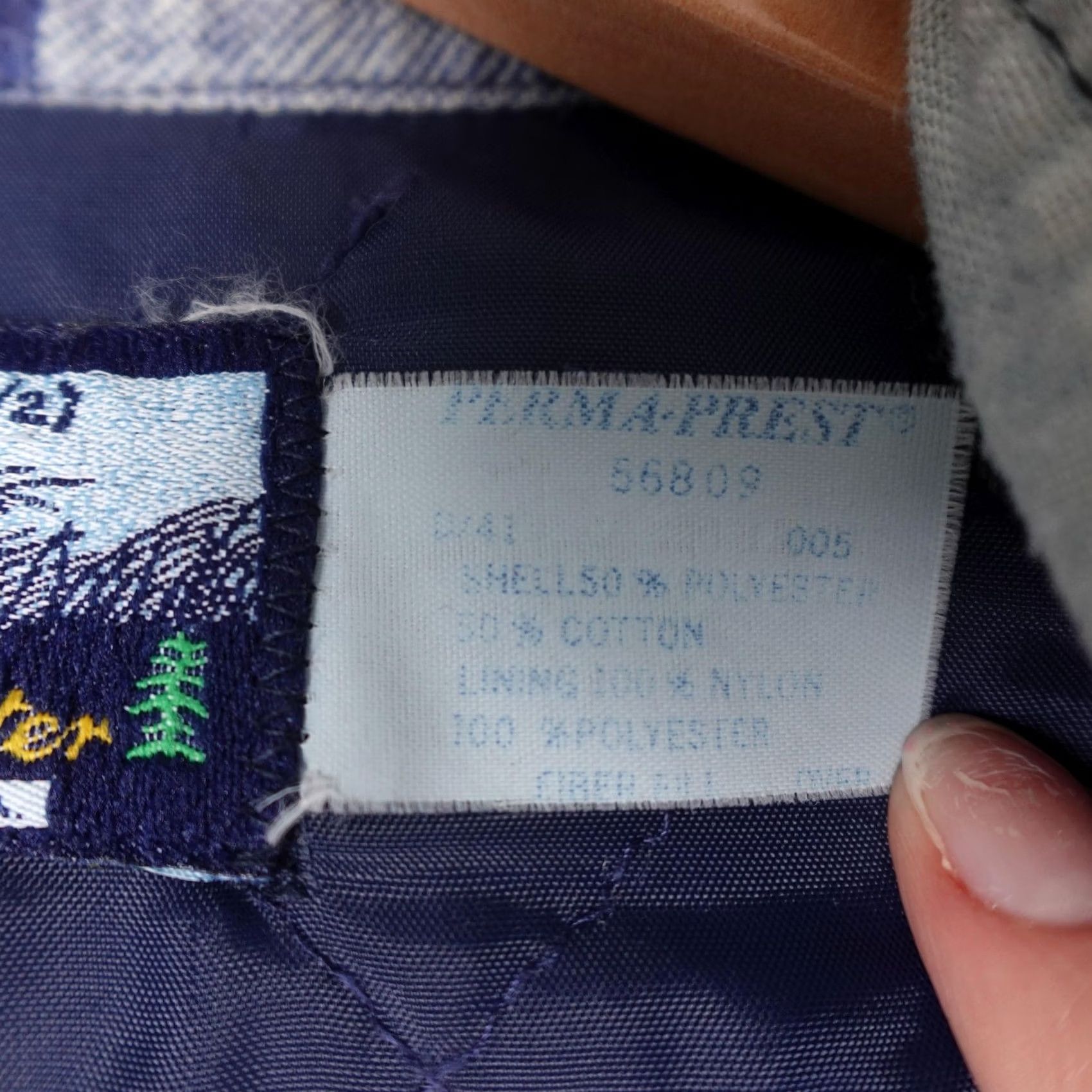 Vintage VINTAGE Fieldmaster Shirt Jacket Mens L Blue Plaid Quilted Shacket 90s Size US L / EU 52-54 / 3 - 3 Thumbnail