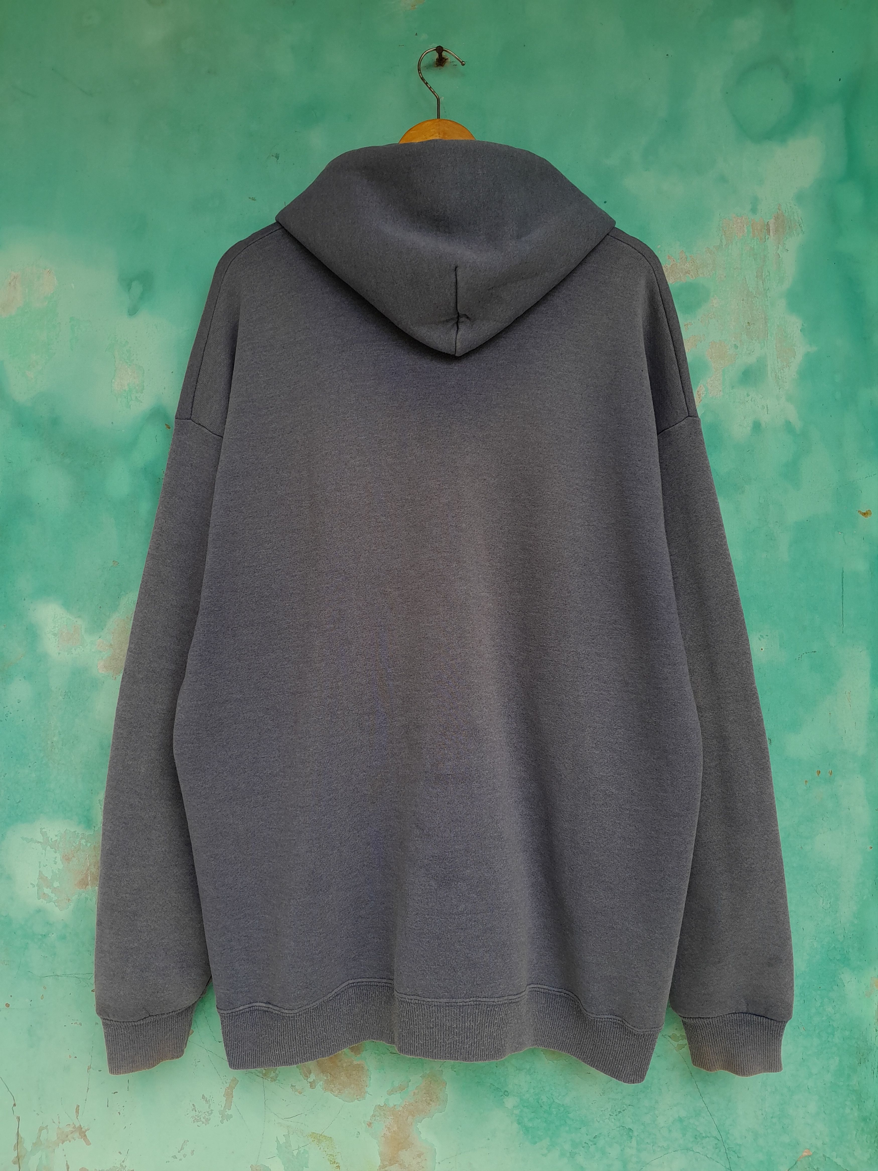 Lee Vintage 90s LEE Blank zipper hoodie Rap tee style Size US XL / EU 56 / 4 - 2 Thumbnail