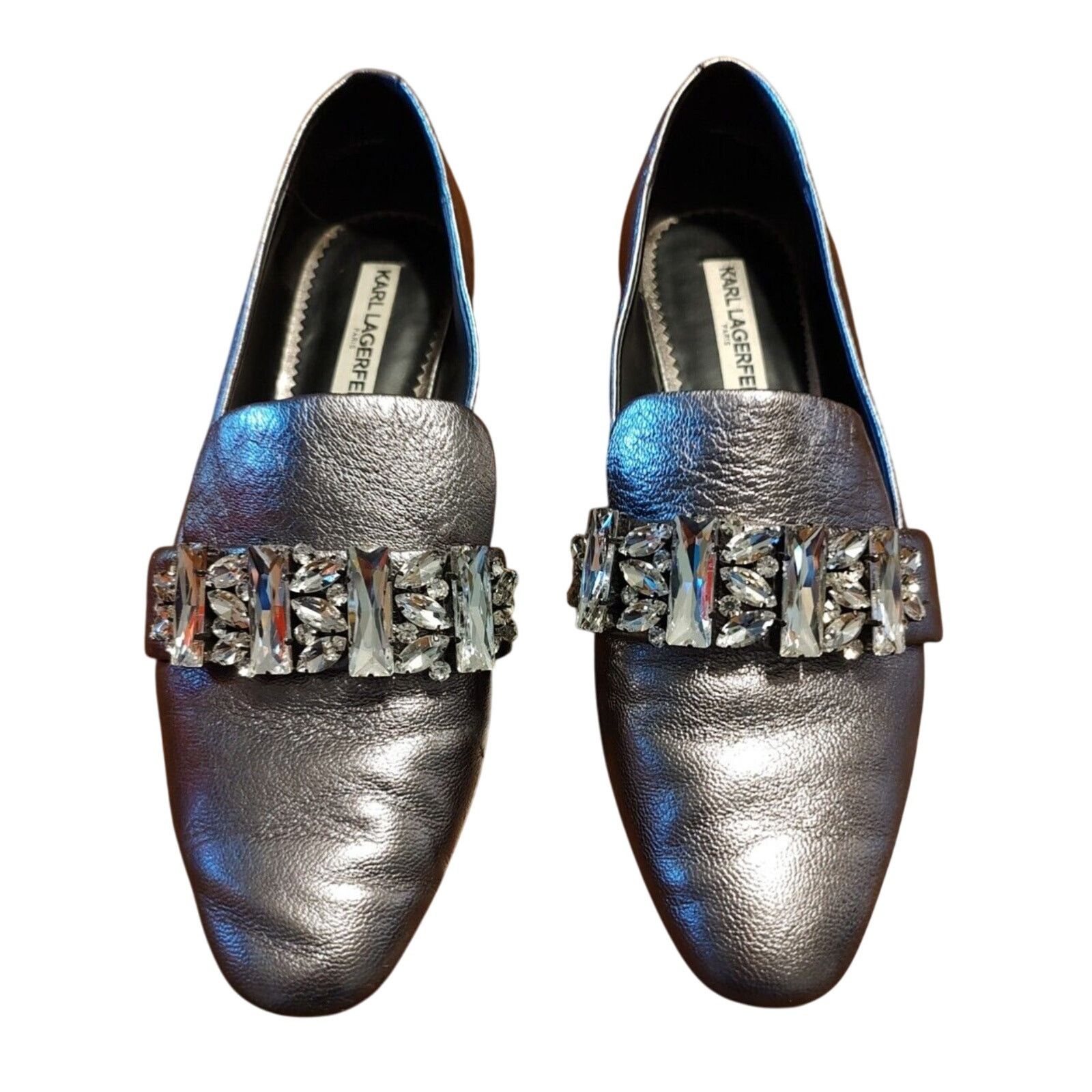 Karl Lagerfeld Karl Lagerfeld Metallic Loafers Flats Shoes Embellished 8.5 Size US 8.5 / IT 38.5 - 1 Thumbnail