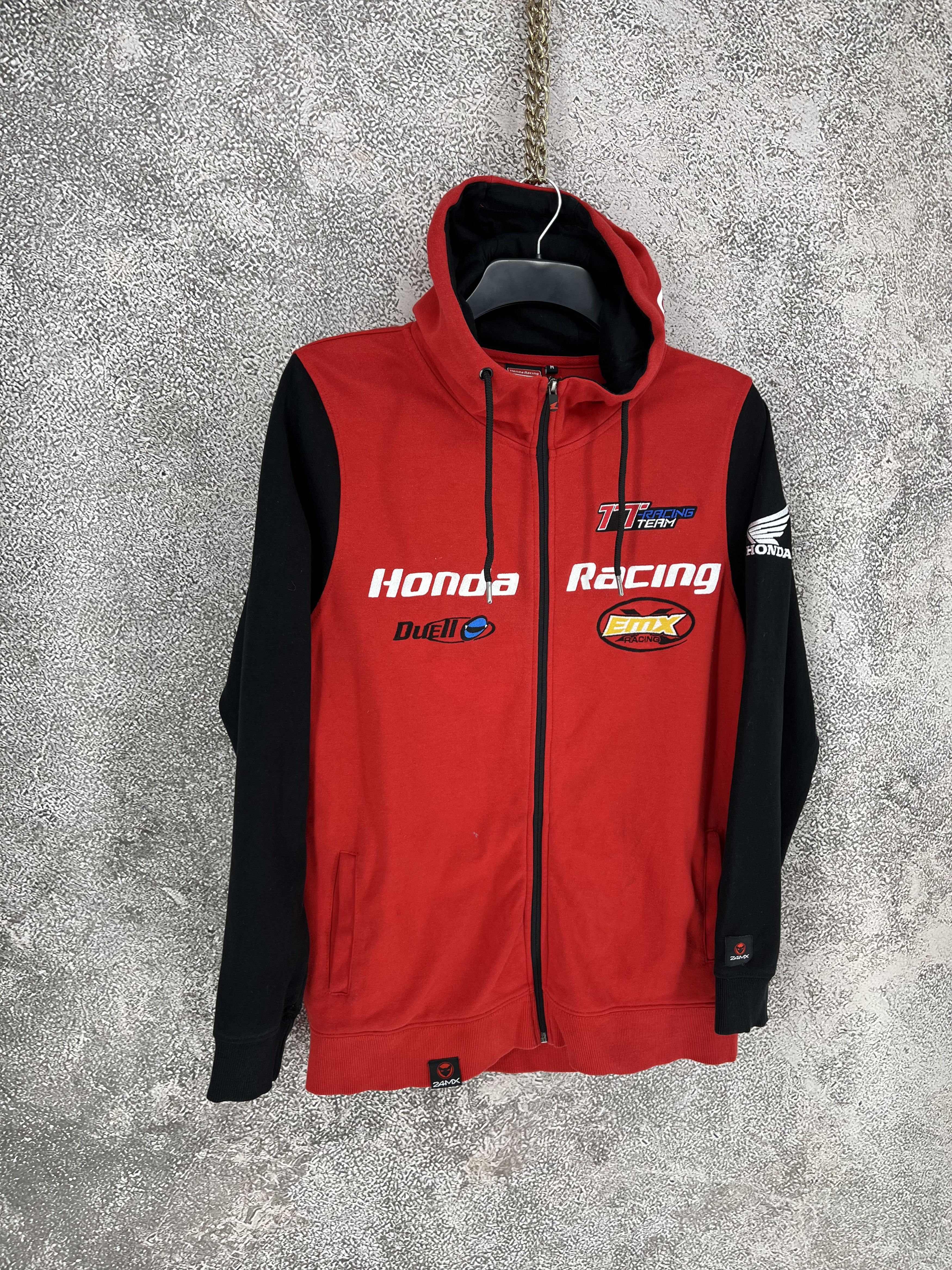 Honda Vintage Y2K Honda Racing 24MX Team Motocross Hoodie Size US M / EU 48-50 / 2 - 2 Thumbnail
