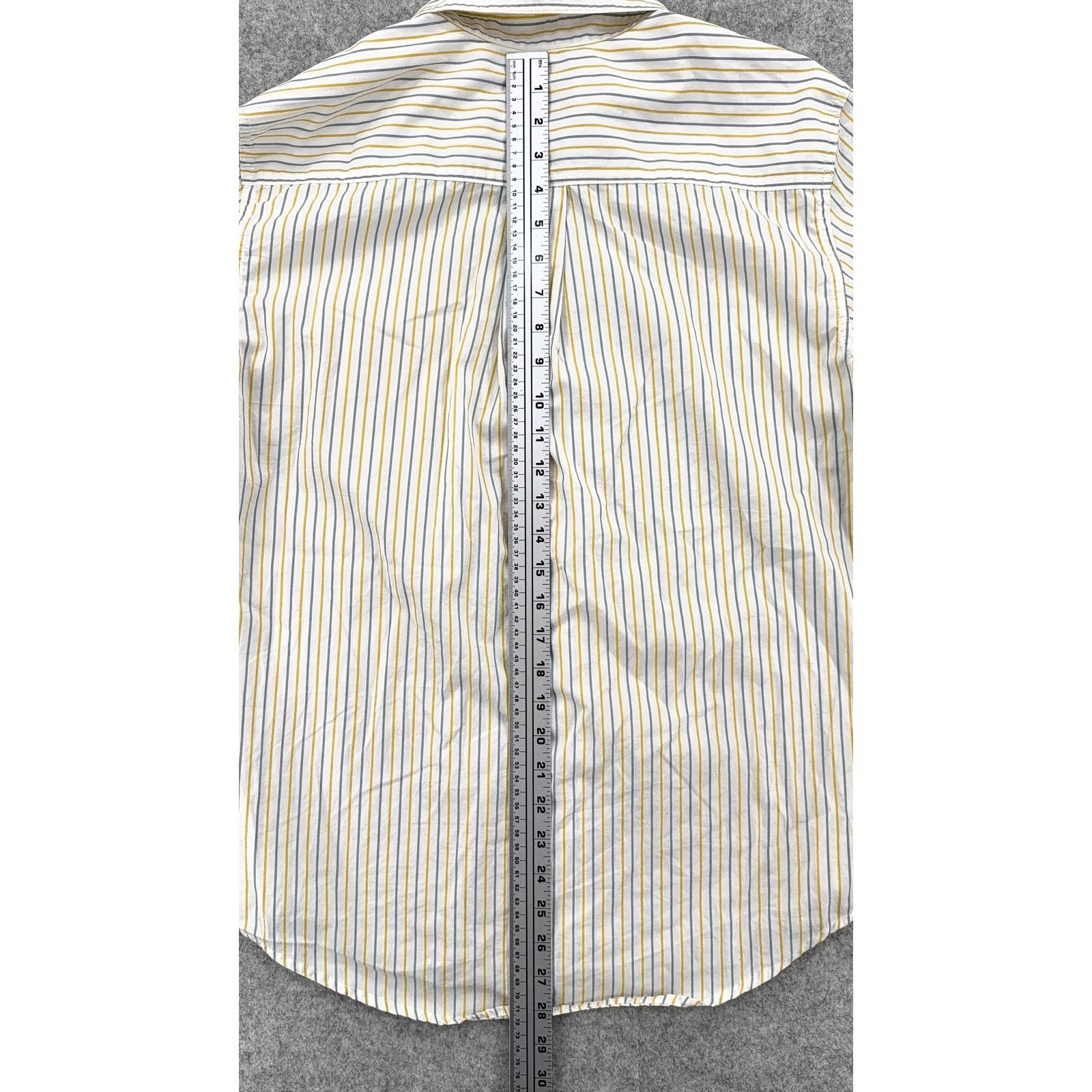 TNA Atrizia TNA Striped Cotton Short Sleeve Button Down Shirt Size S / US 4 / IT 40 - 4 Thumbnail