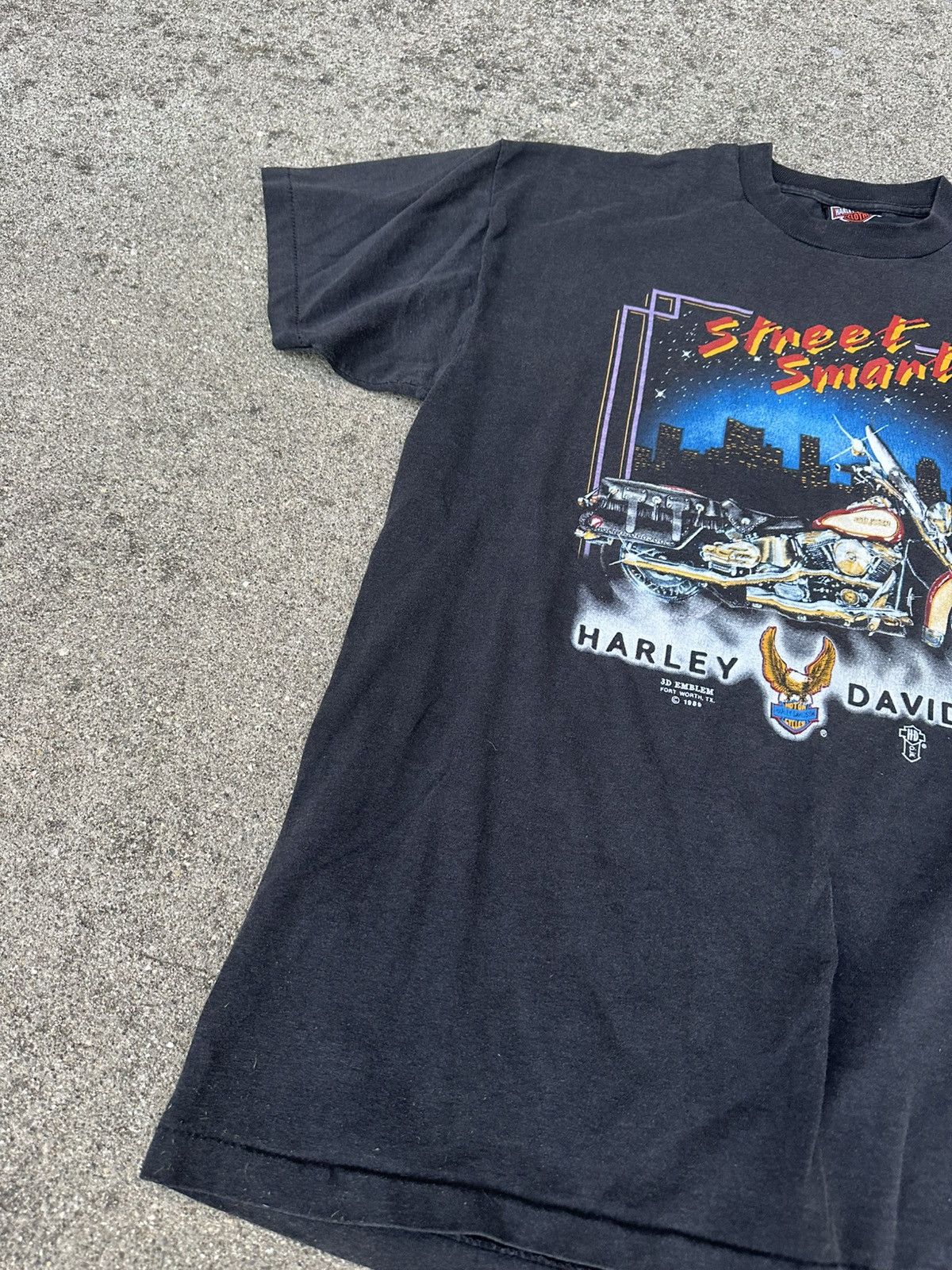 Harley Davidson Vintage 1989 Harley Davidson 3D Emblem Shirt XL Size US XL / EU 56 / 4 - 6 Thumbnail