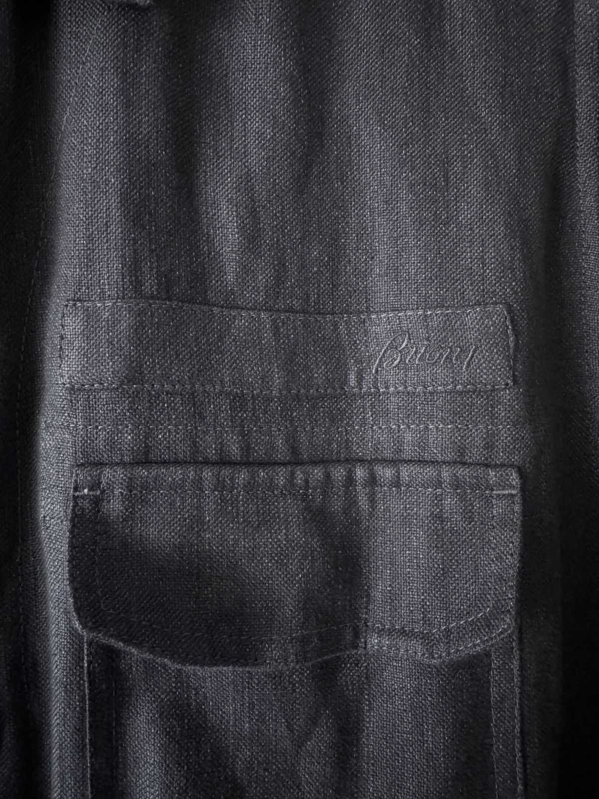 Brioni 🔥🔥 2700$ Brioni Linen And Silk Safary Jacket Size US XL / EU 56 / 4 - 4 Thumbnail